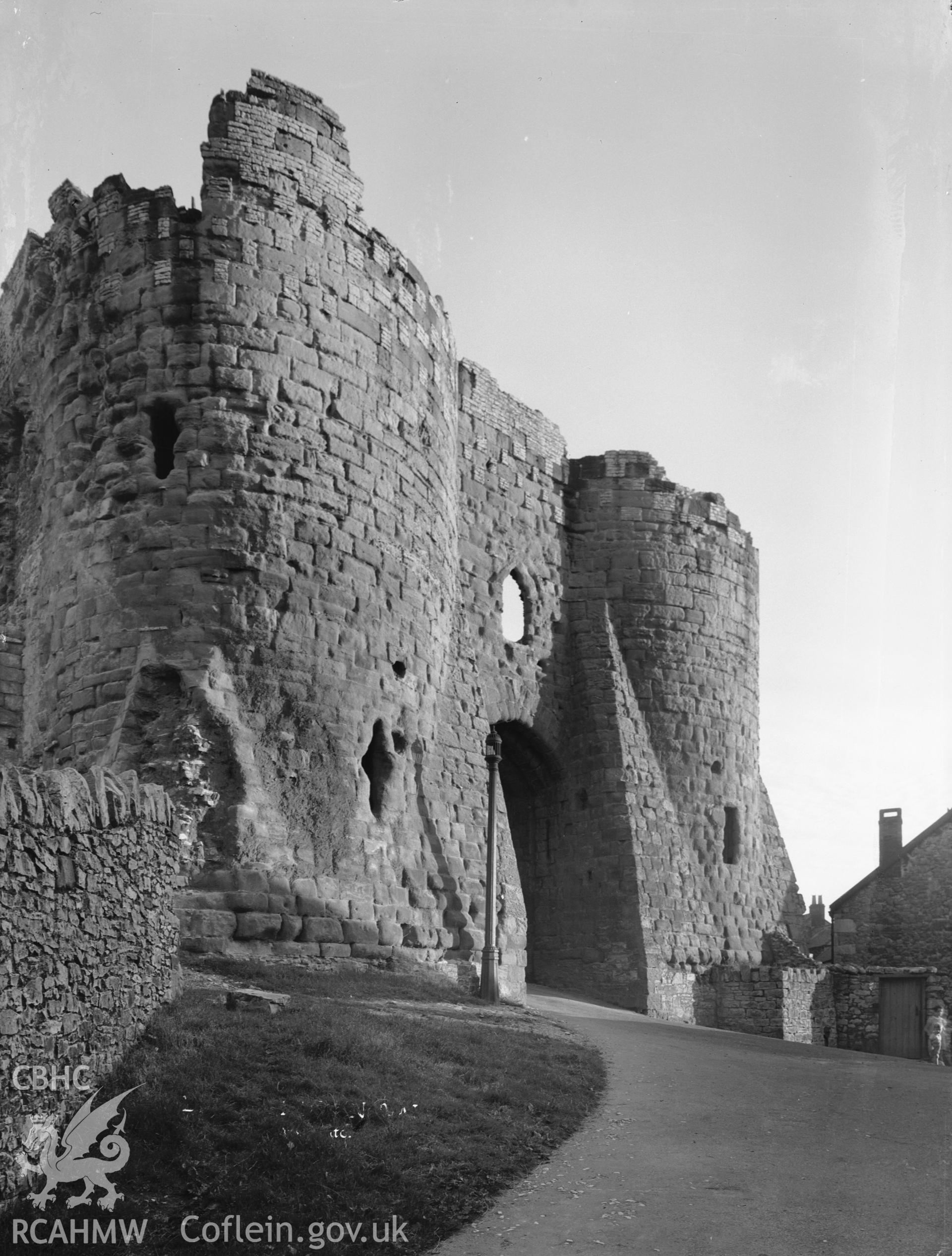 D.O.E photograph of Denbigh Town Walls.