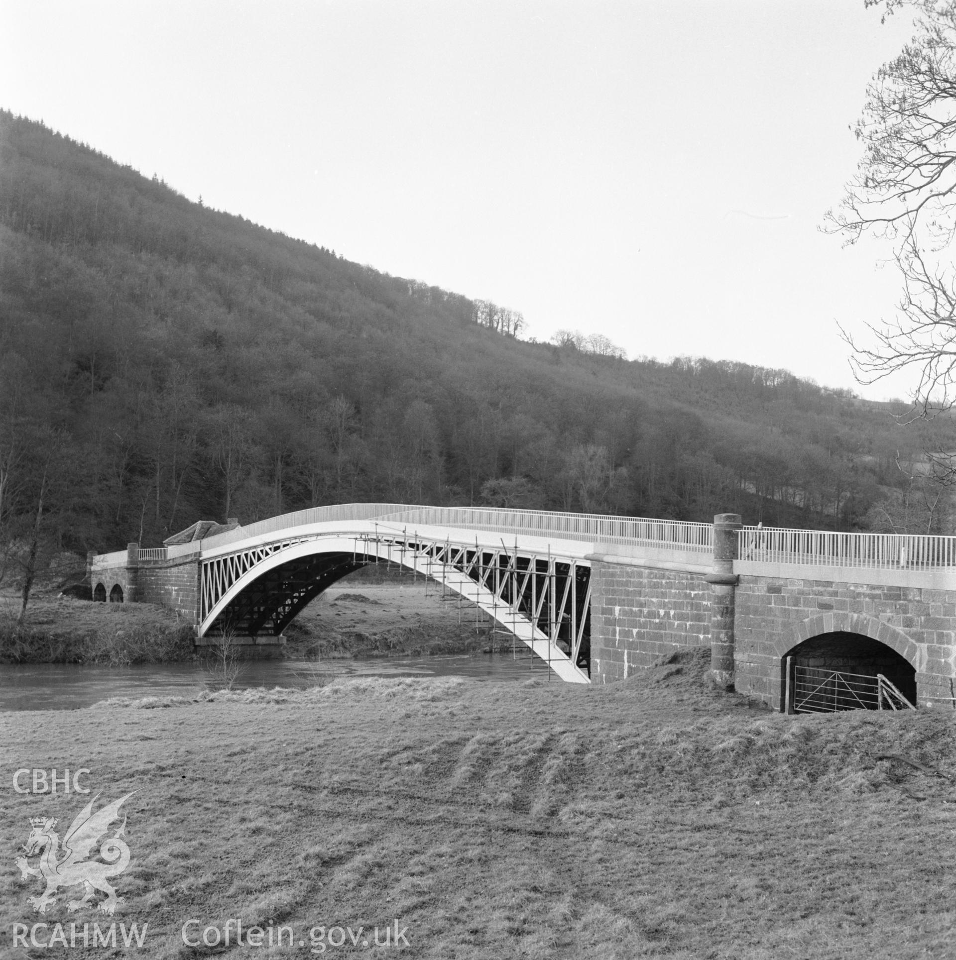 One black and white photograph of Bigsweir Bridge, taken by RCAHMW undated.