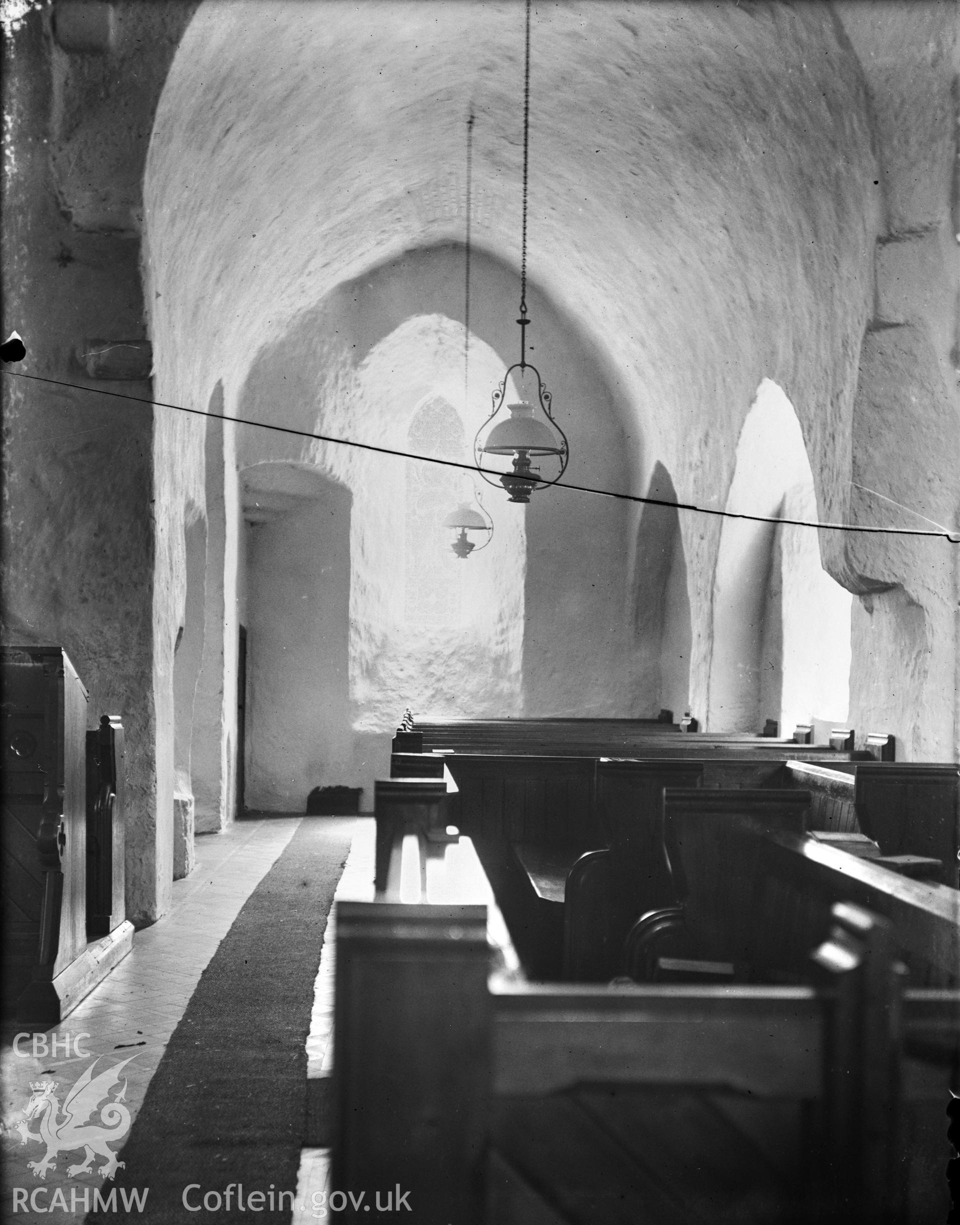 Interior view of St Florence's Church.