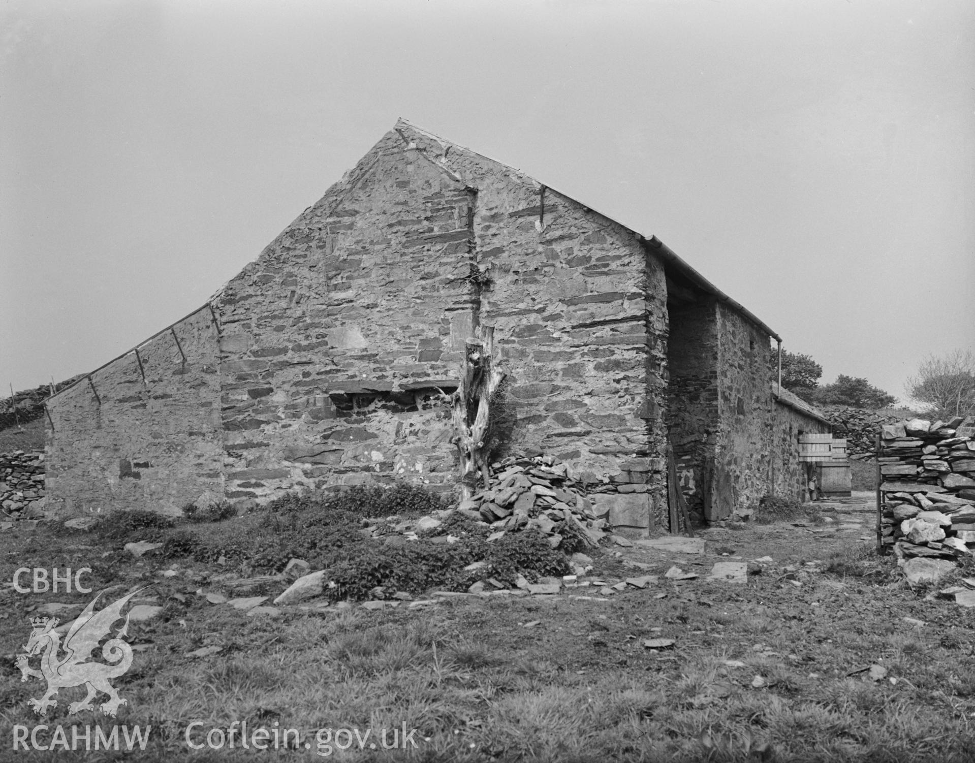 View from the south-east showing corbelled chimney to the bedroom