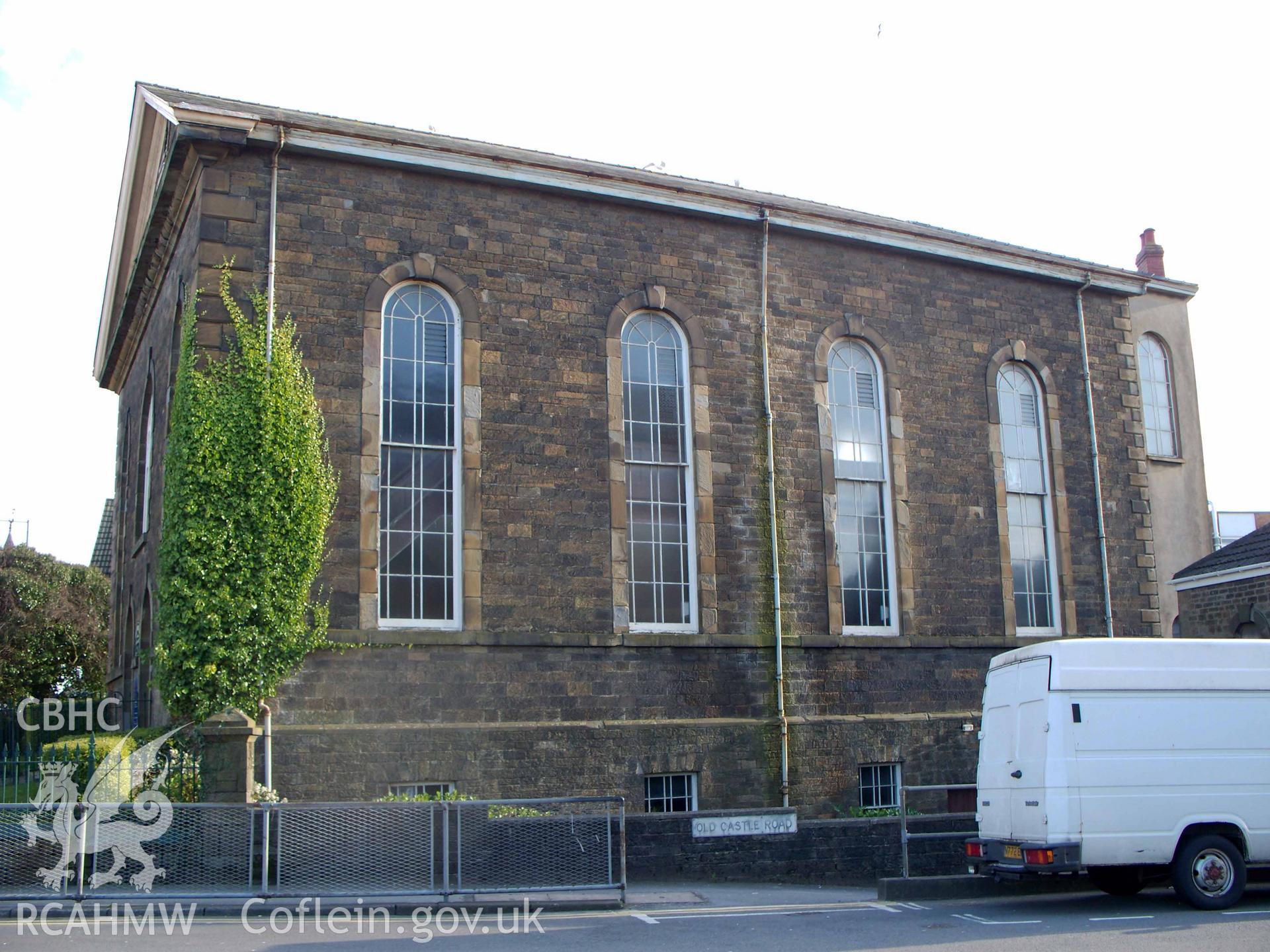 North-west side of chapel.