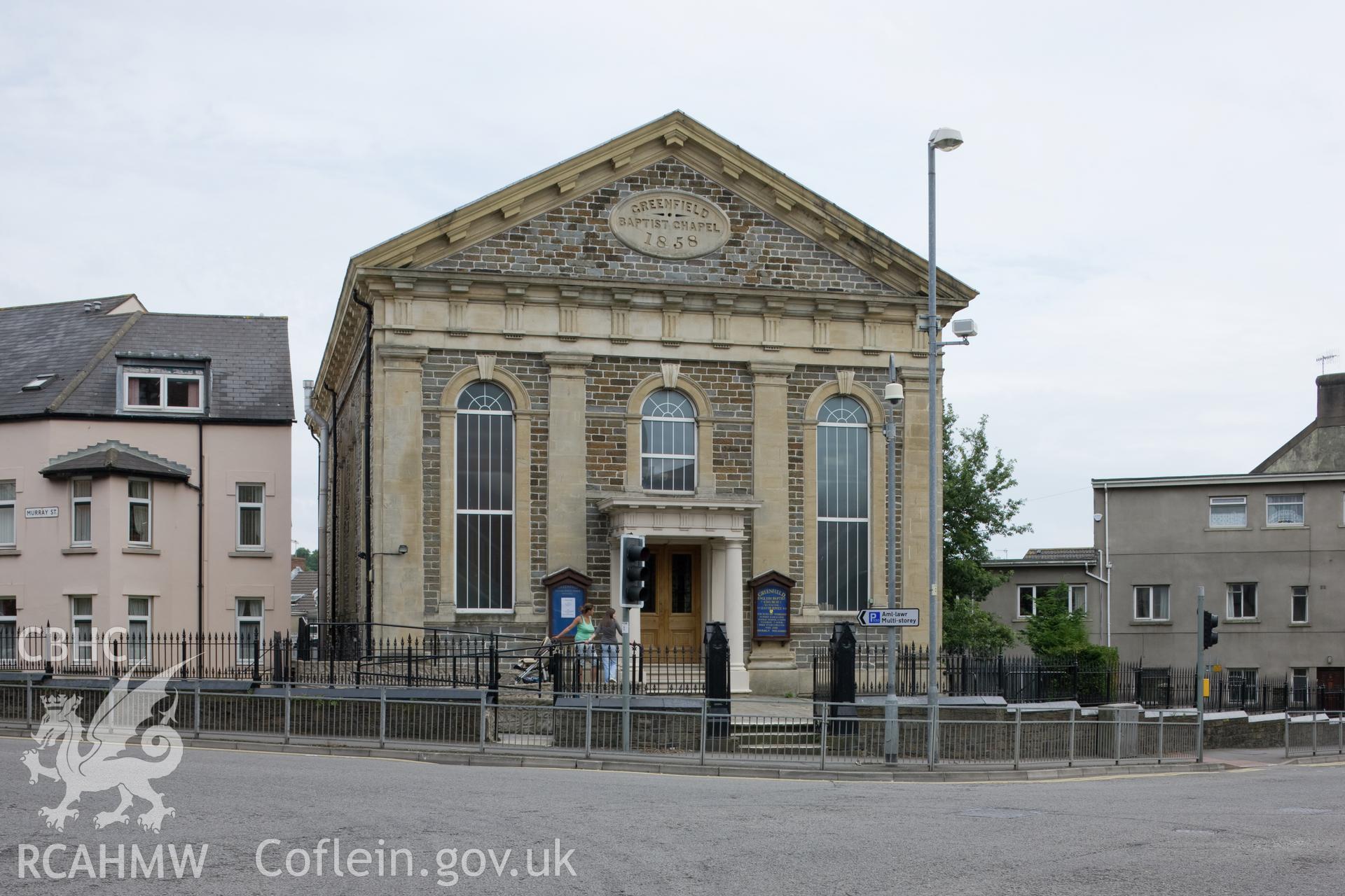 Main facade from west northwest.