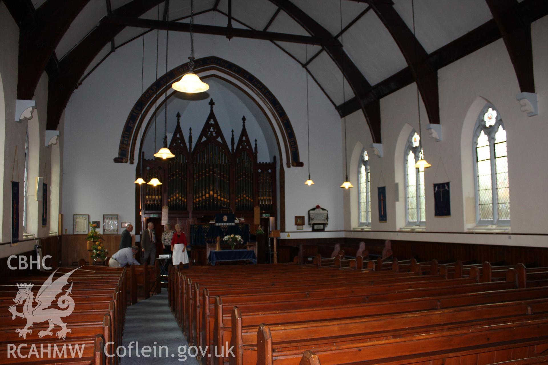 Interior, view towards pulpit.