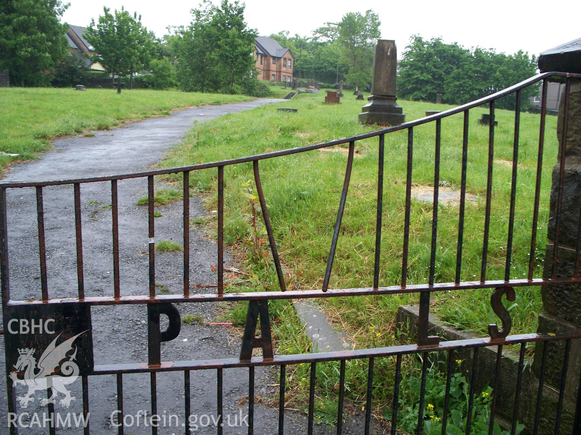 Paul?s NW gate and path up to church site.