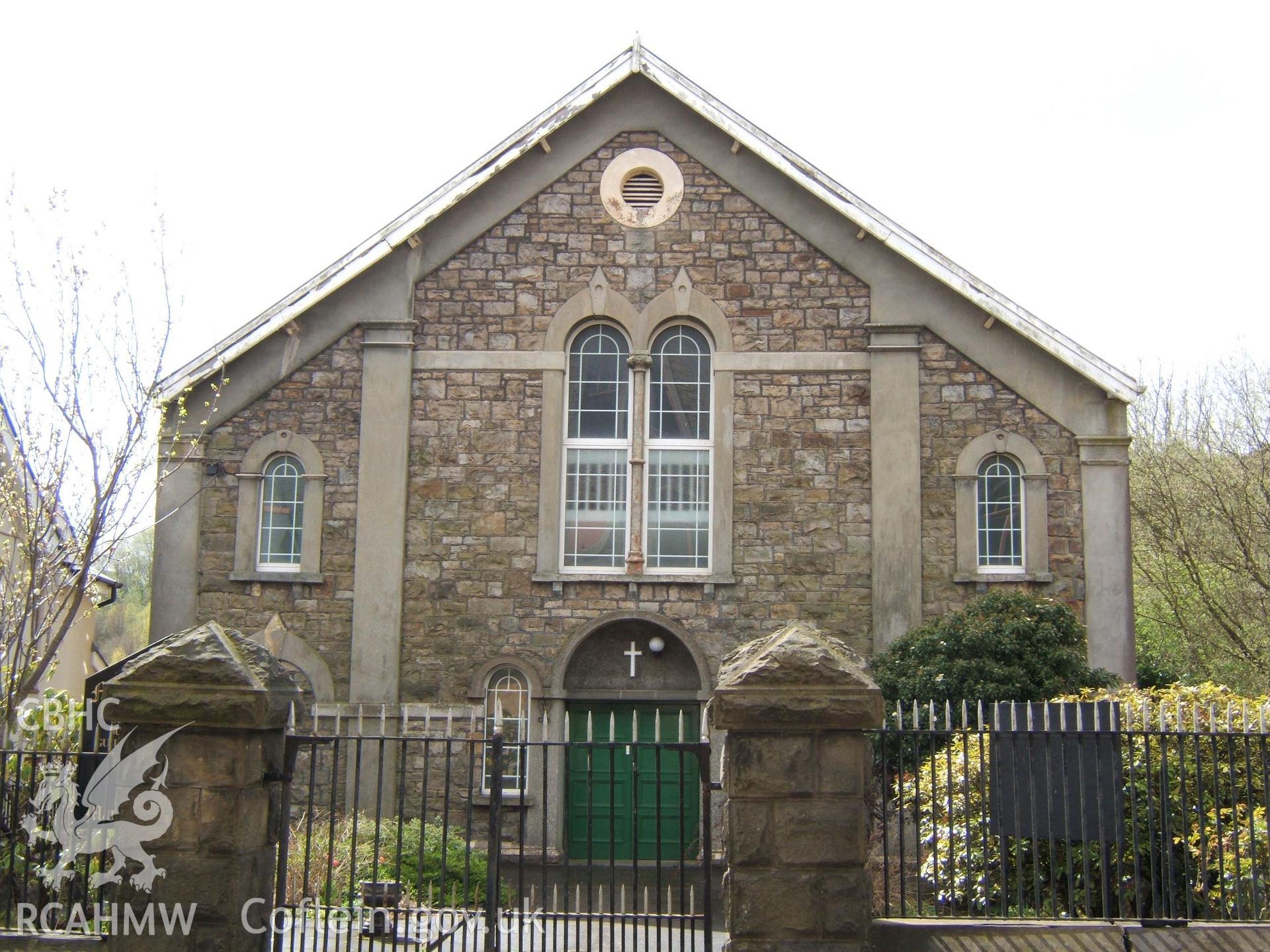 North gable-end entrance.