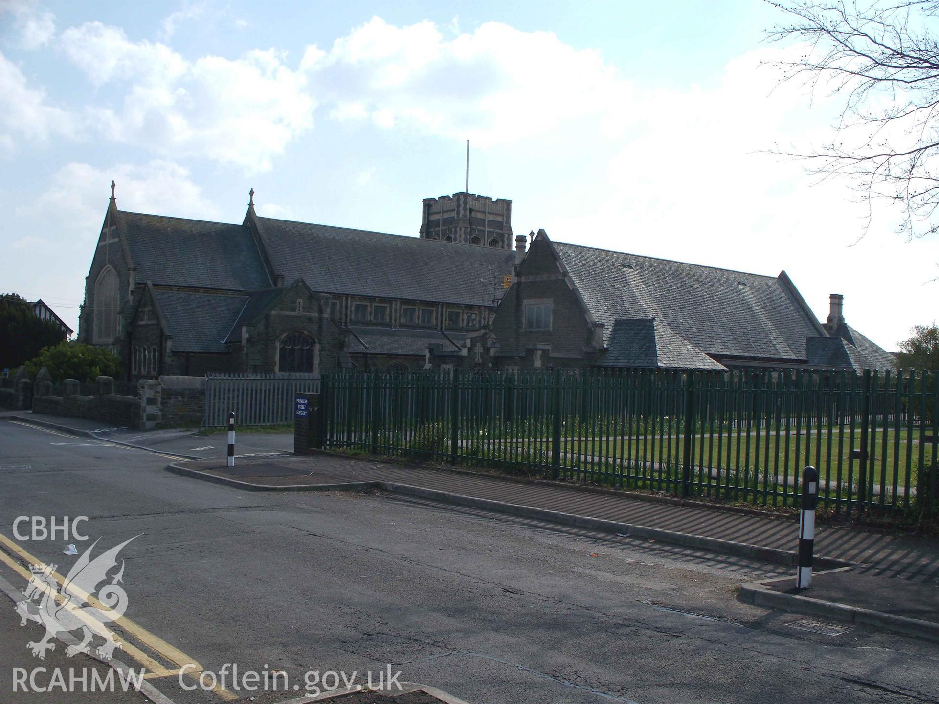 Church Hall and church from the north-east.