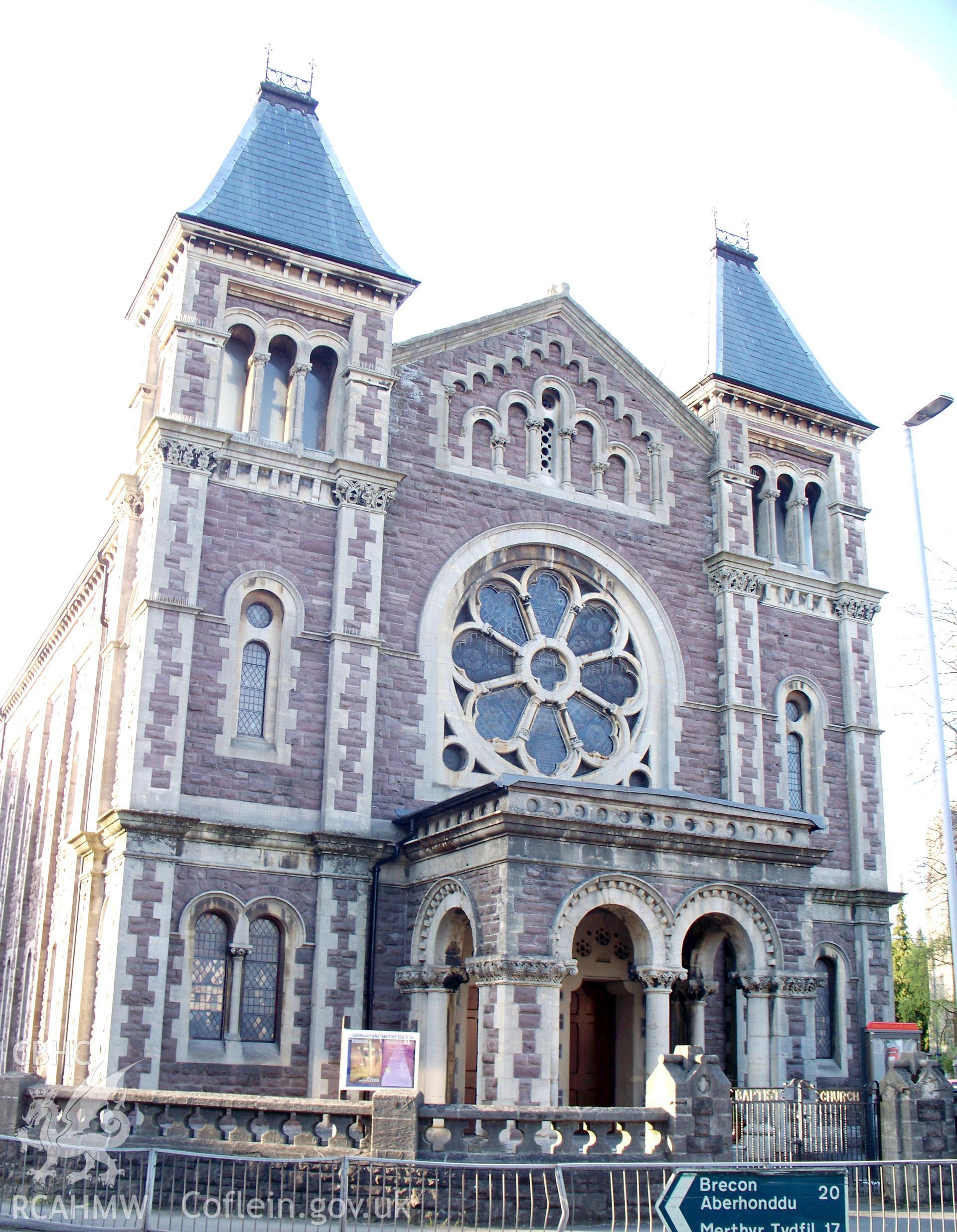 Main south-east front of the chapel showing the twin-tower fa?ade