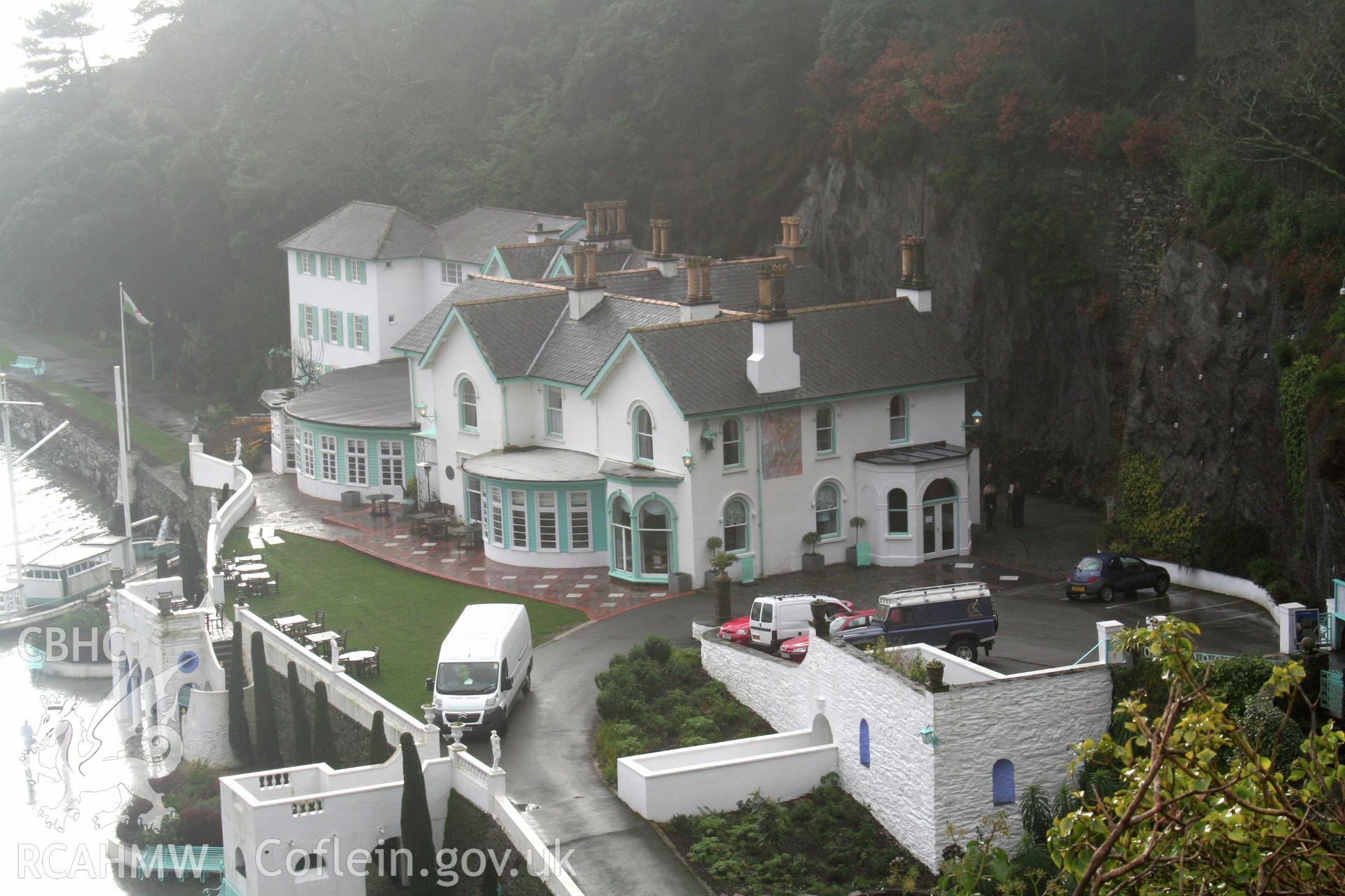 Aber Ia mansion/Portmeirion Hotel from the north-east.