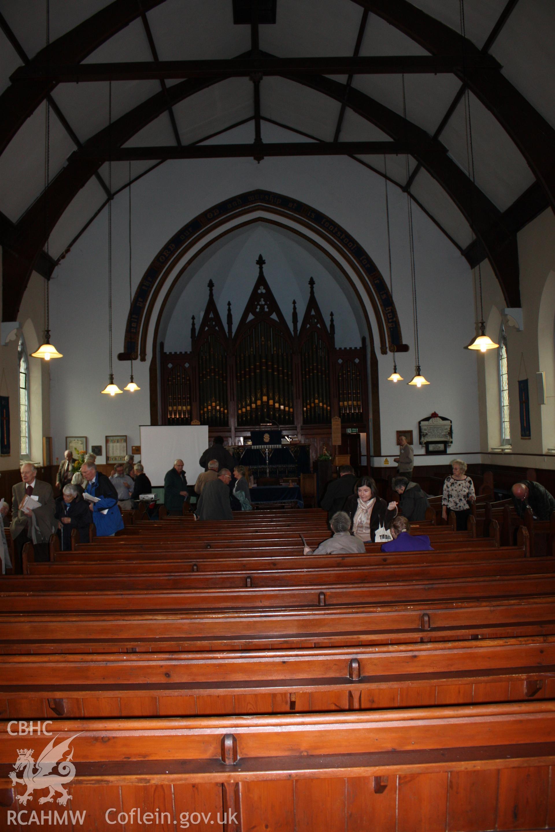 Interior, view towards pulpit.