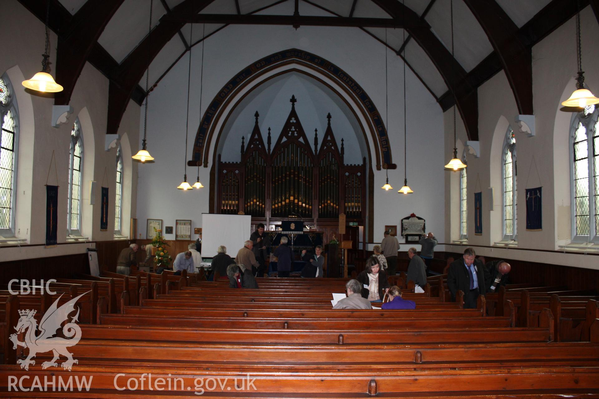 Interior, view towards pulpit.