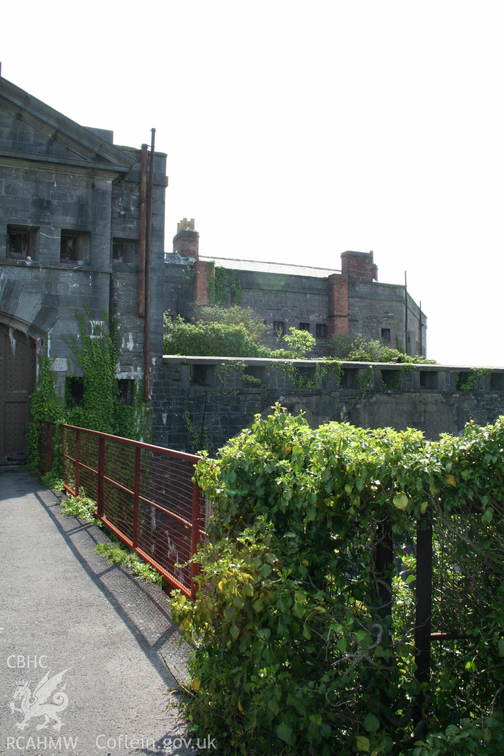 The Former Defensible Barracks, the north-west corner looking south-east.