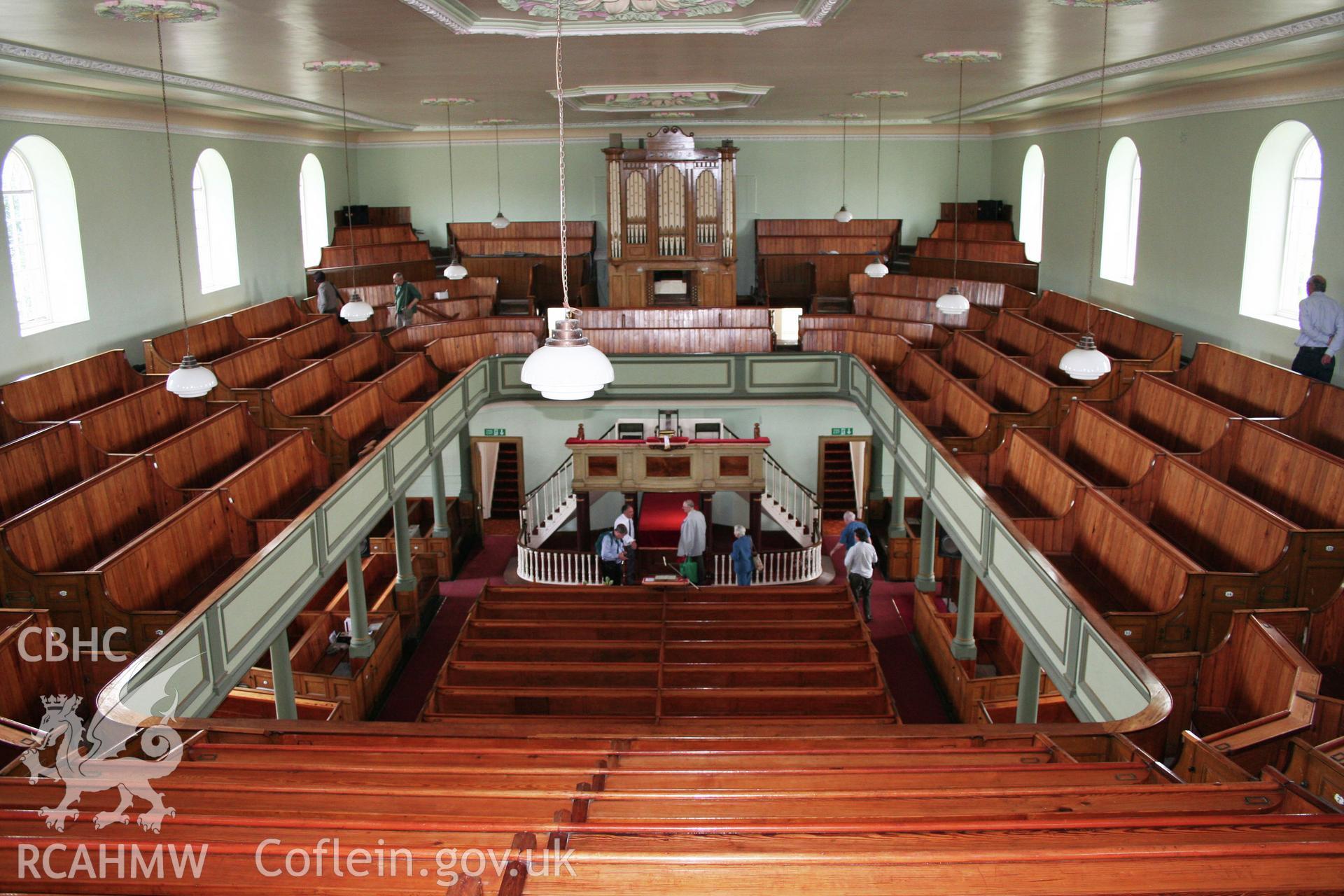 Zion Free Church, the main interior looking west from the gallery.