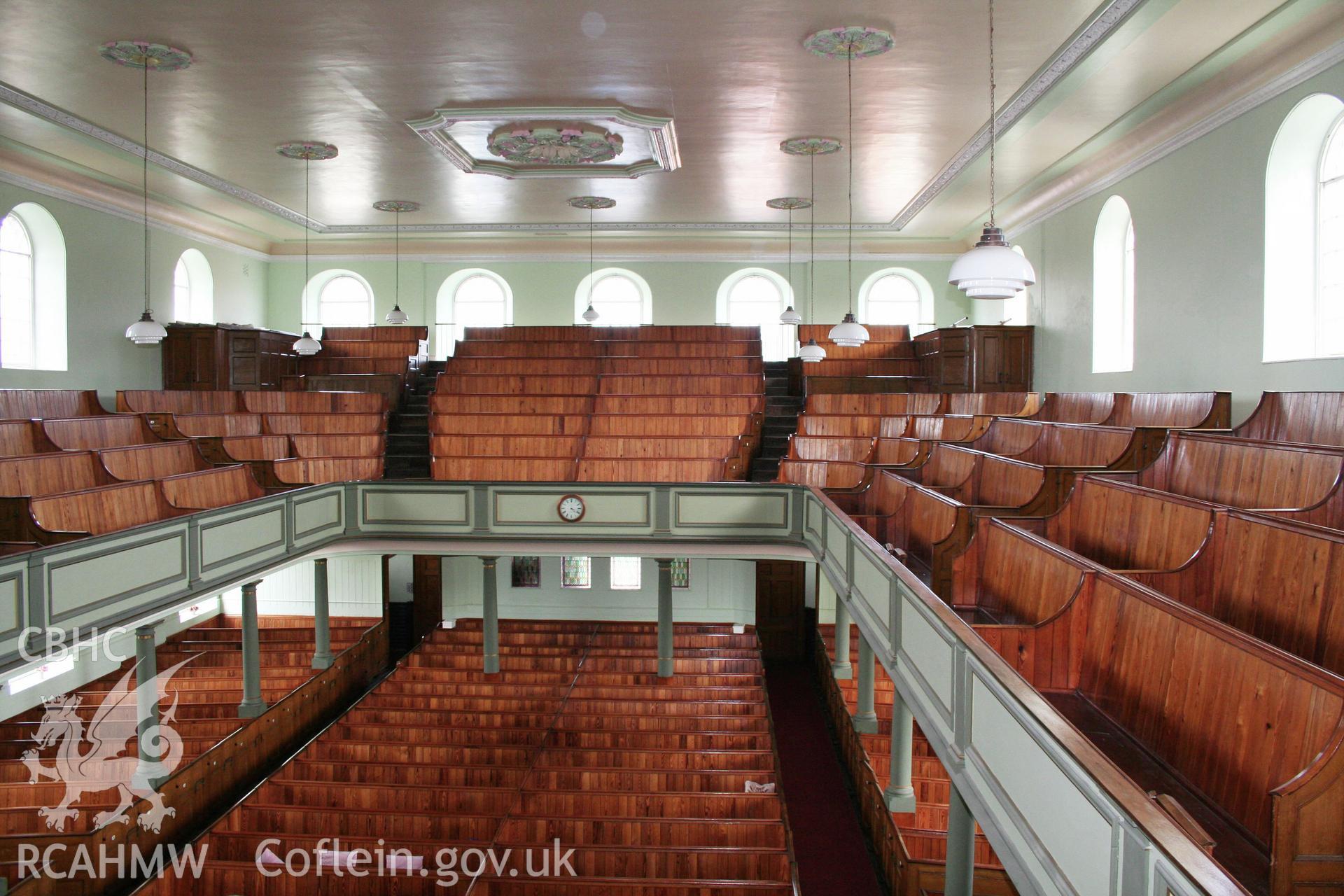 Zion Free Church, the main interior looking east from the gallery.