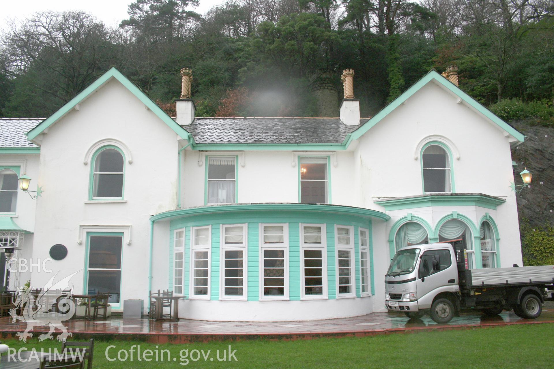 Aber Ia mansion/Portmeirion Hotel from the East.