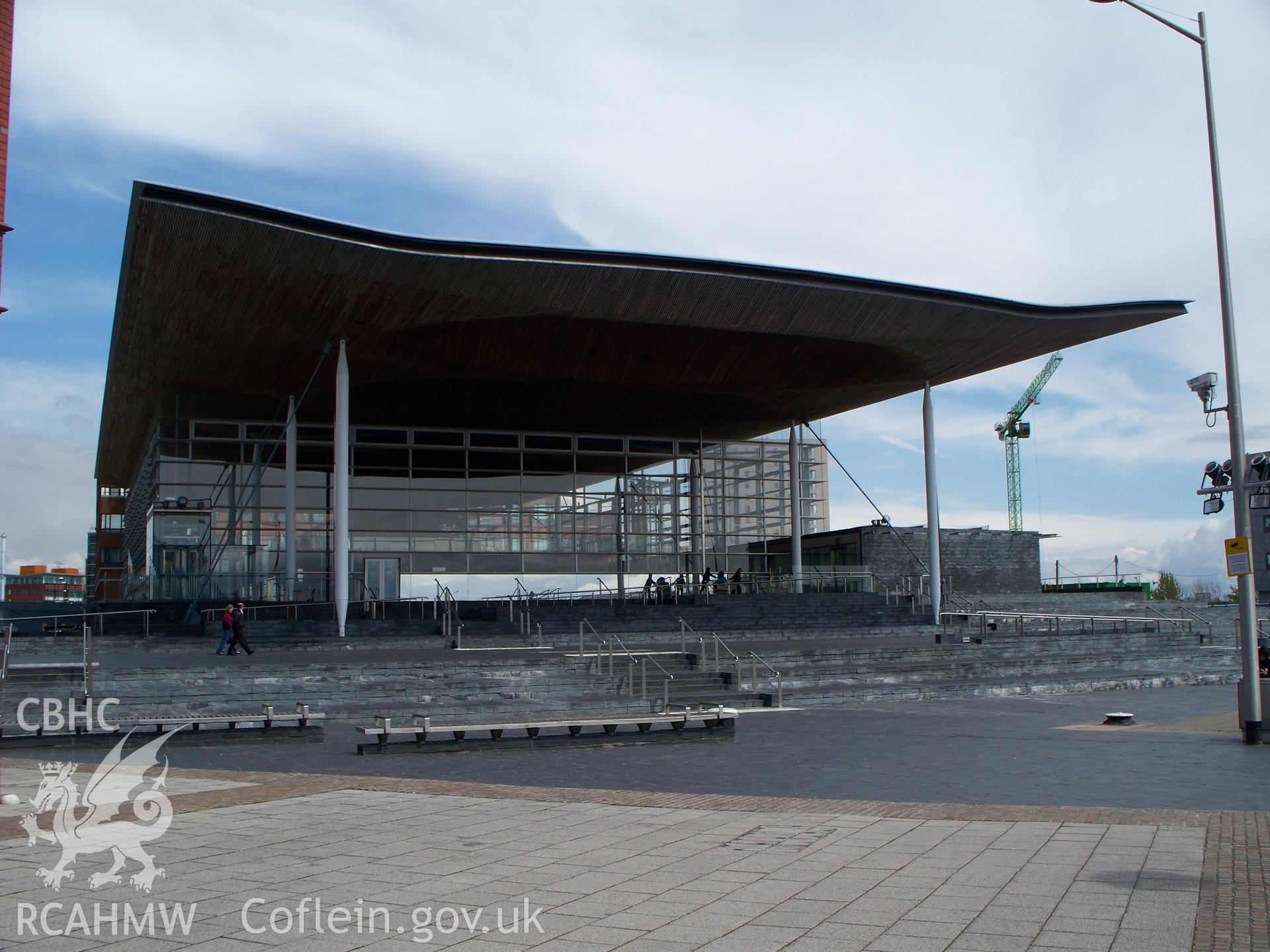 RCAHMW digital photographic survey of 'Senedd', Assembly Building, National Assembly for Wales, taken by Stephen Hughes, 30/04/2008.