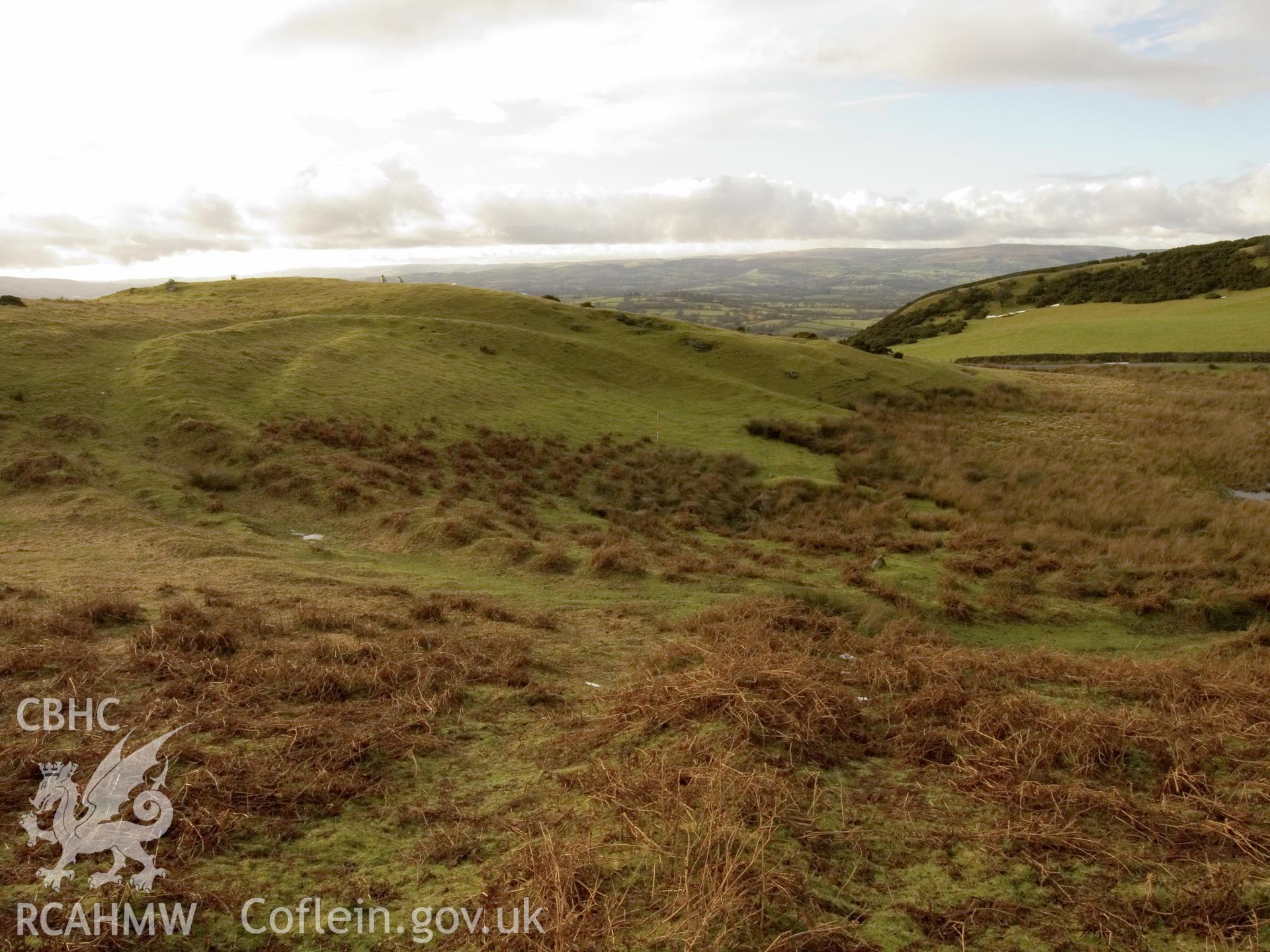 view looking SW of enclosure.