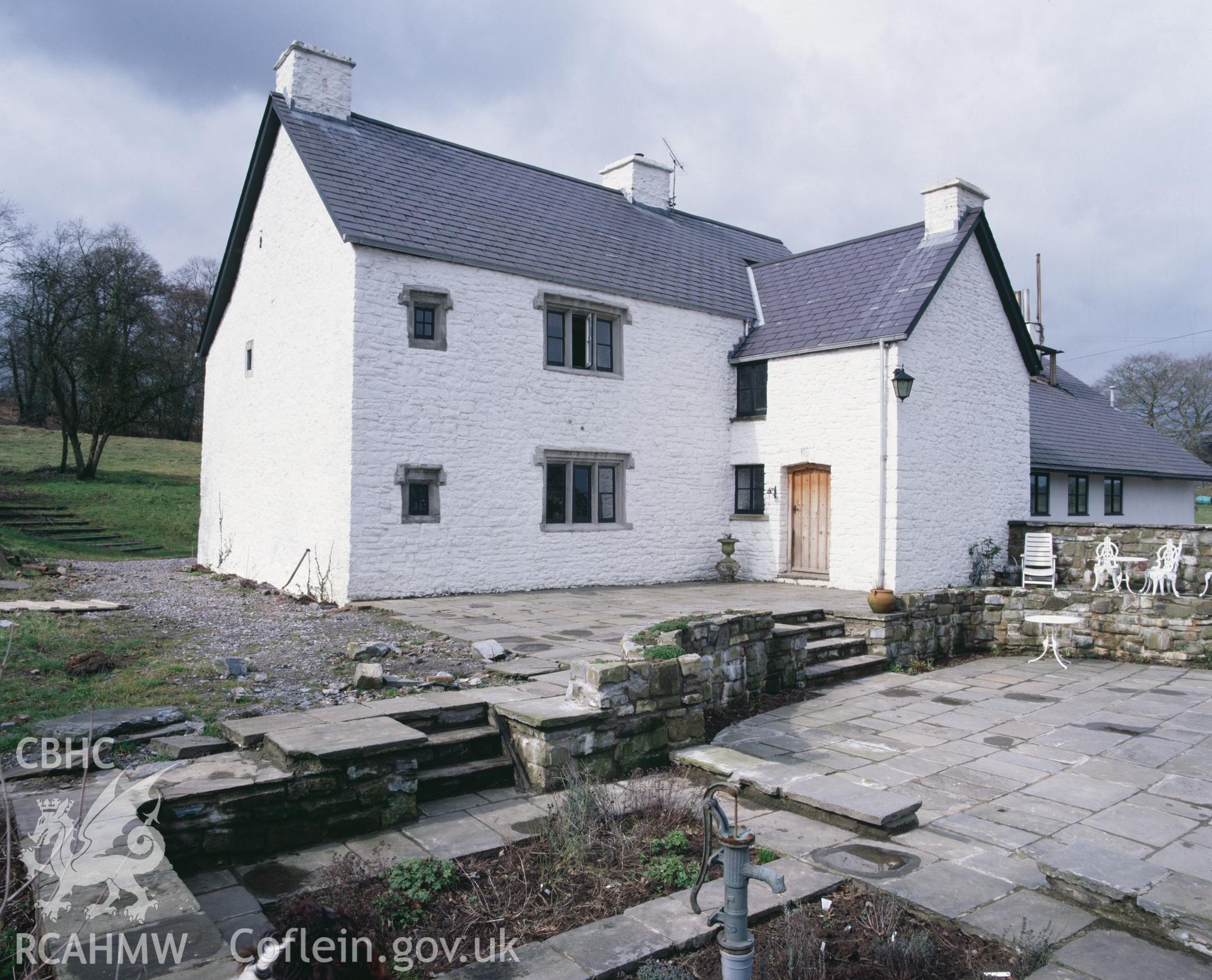 RCAHMW colour transparency showing view of Cae'r Wigau Isaf, Pendoylan