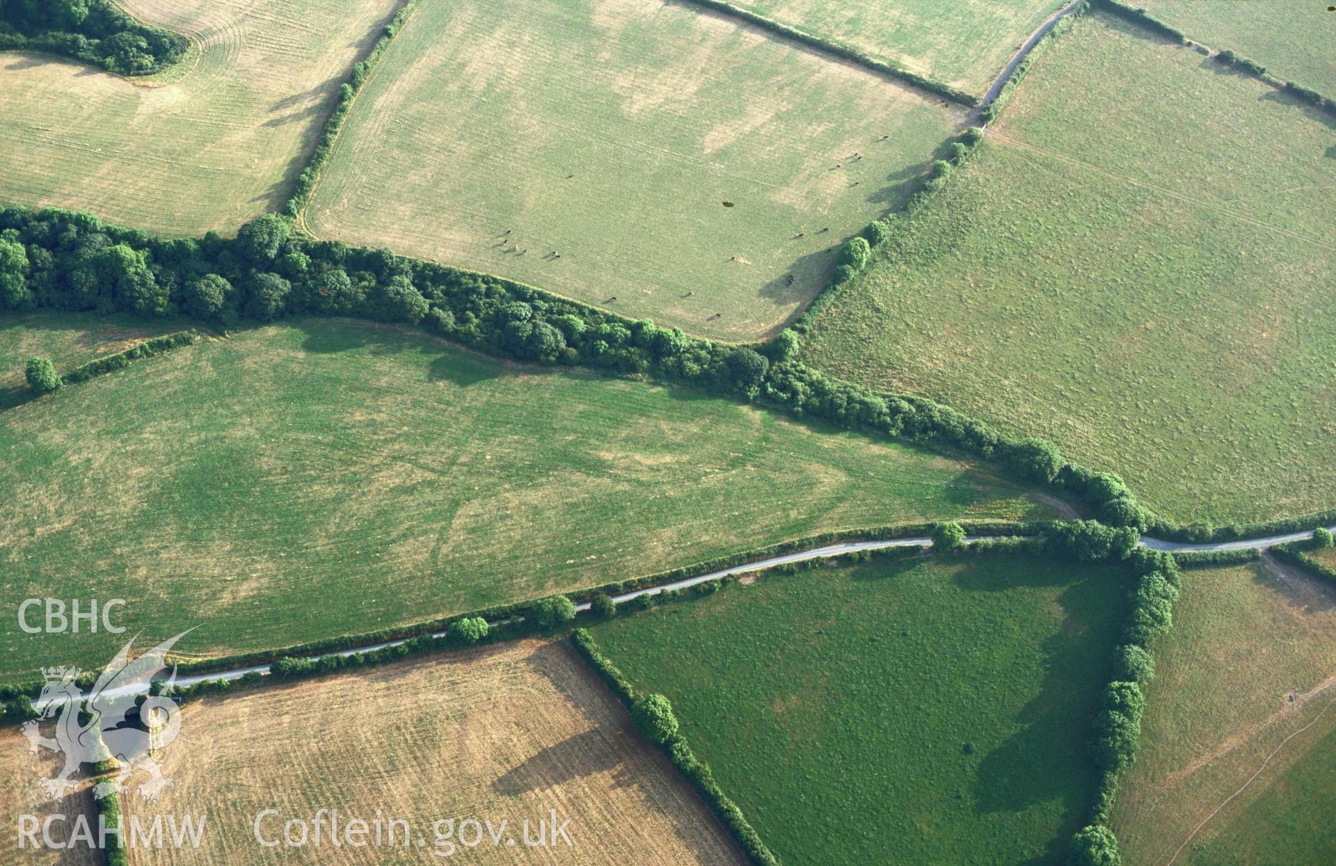 RCAHMW colour oblique aerial photograph of Walton Mill. Taken by C R Musson on 08/07/1995