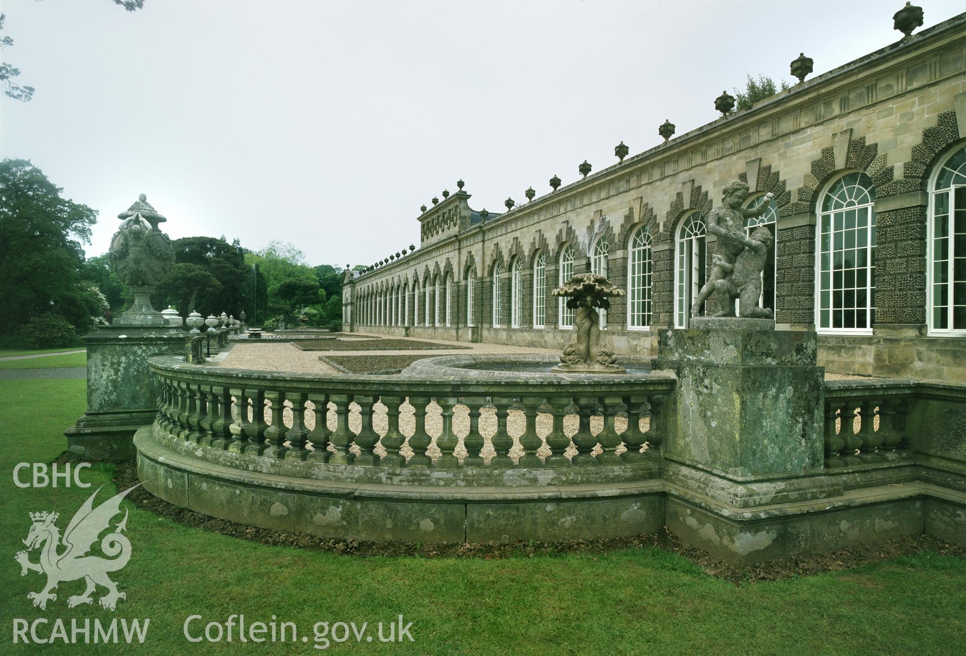 RCAHMW colour transparency of Margam Orangery, taken by Iain Wright, 1979