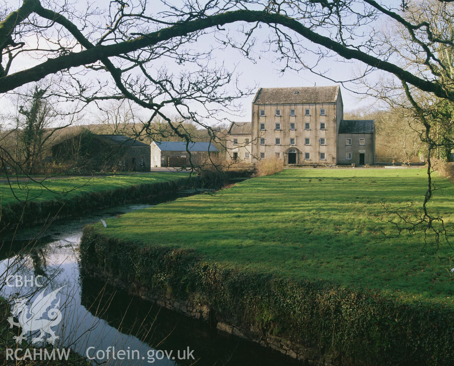 RCAHMW colour transparency showing view of Blackpool Mill, Minwear taken by I.N. Wright, 2003.