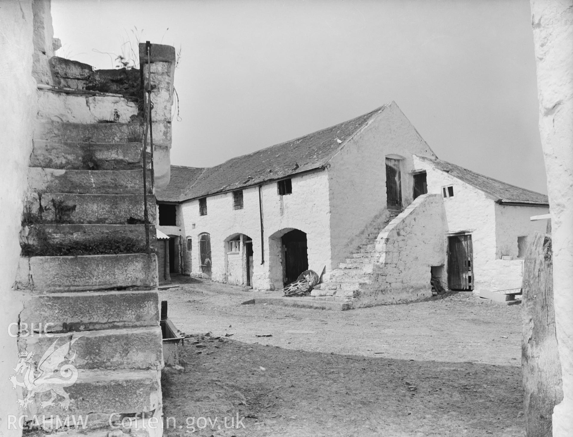 Farm buildings from SE