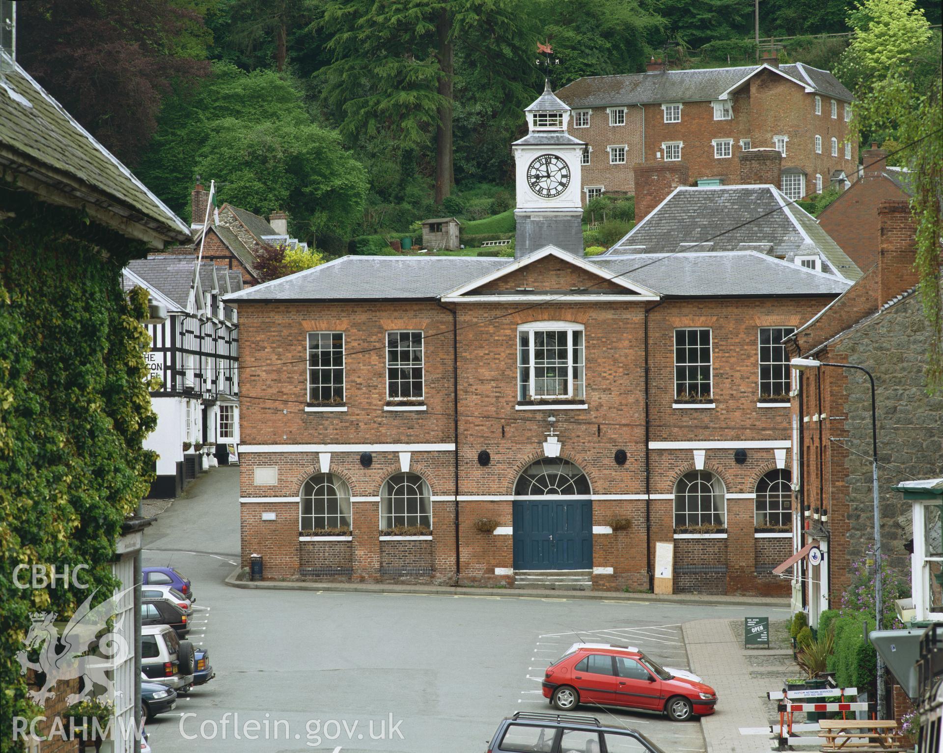 RCAHMW colour transparency showing Montgomery Town Hall, taken by Iain Wright, May 2004