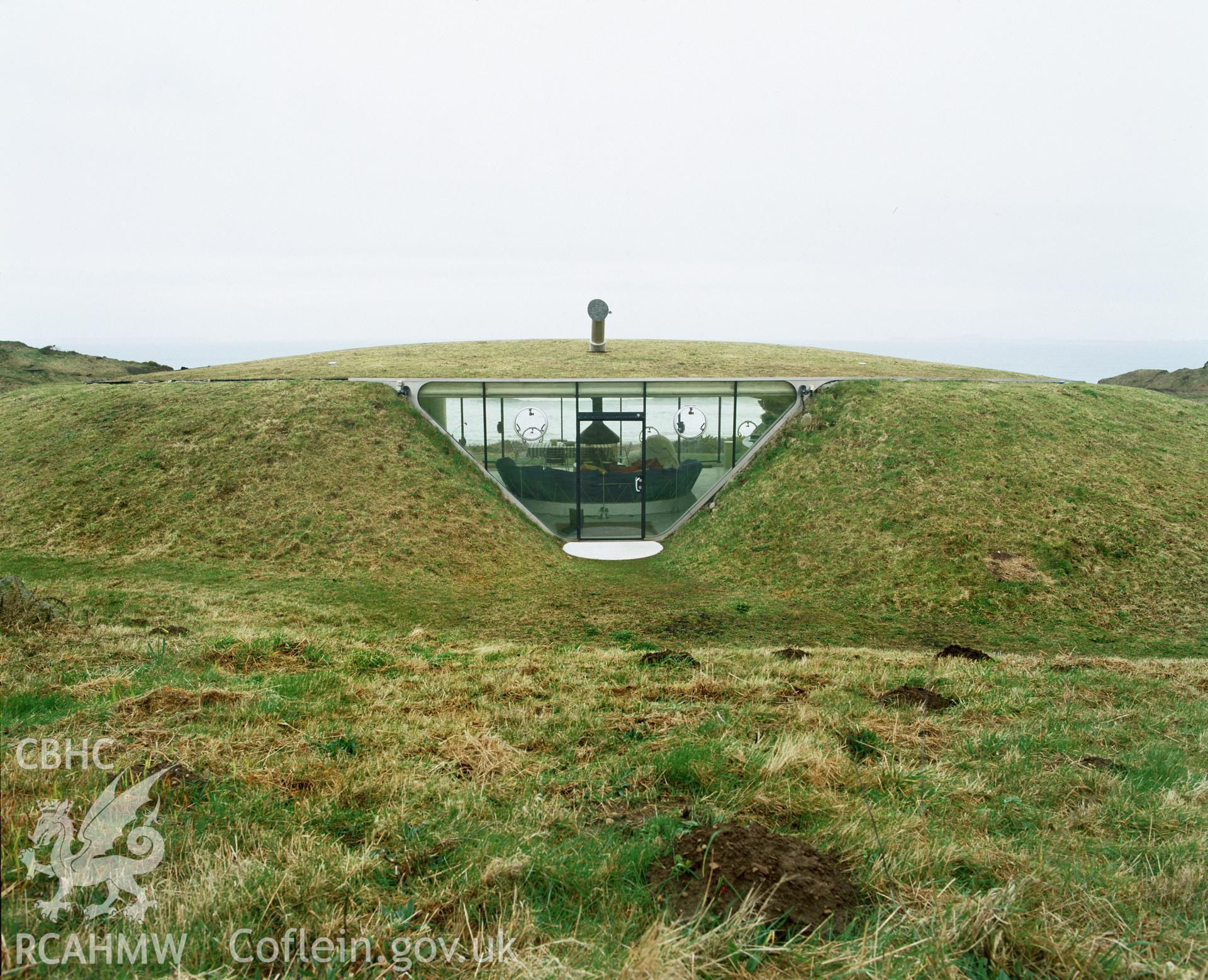 Colour transparency showing  view of Malator, Druidston produced by Iain Wright, 2003