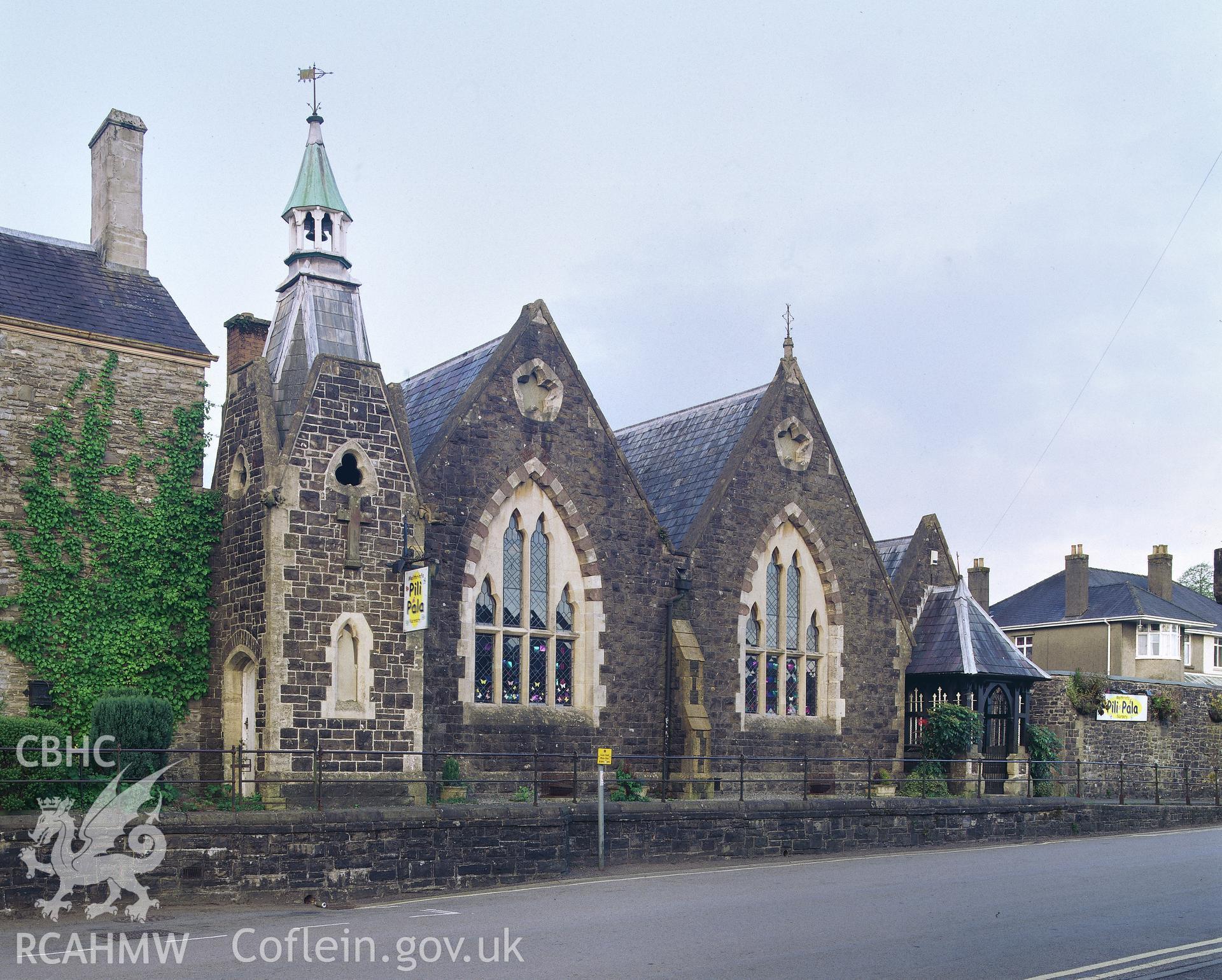 RCAHMW colour transparency of  Llandeilo National School.