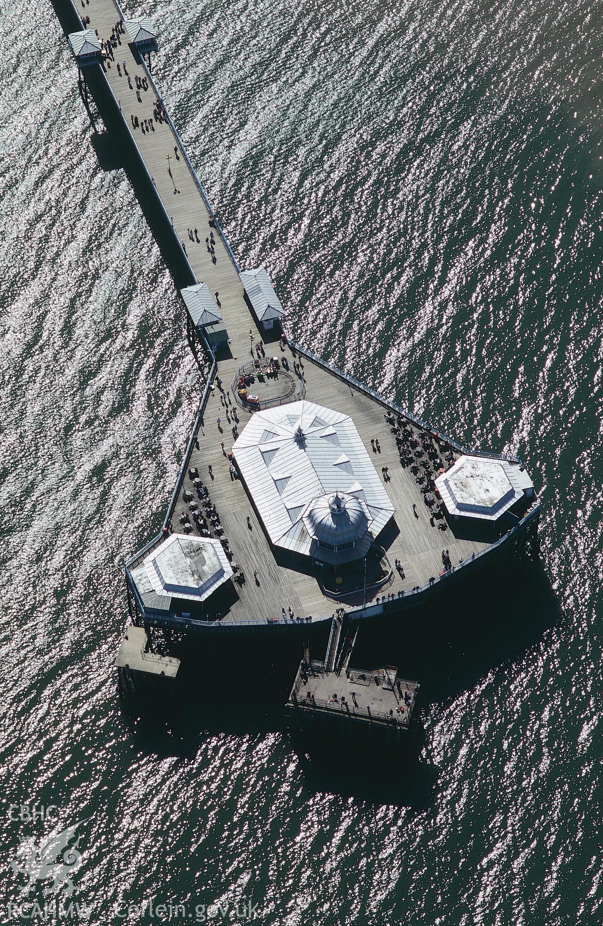 RCAHMW colour oblique aerial view of Llandudno Pier. Taken by Toby Driver 2004.