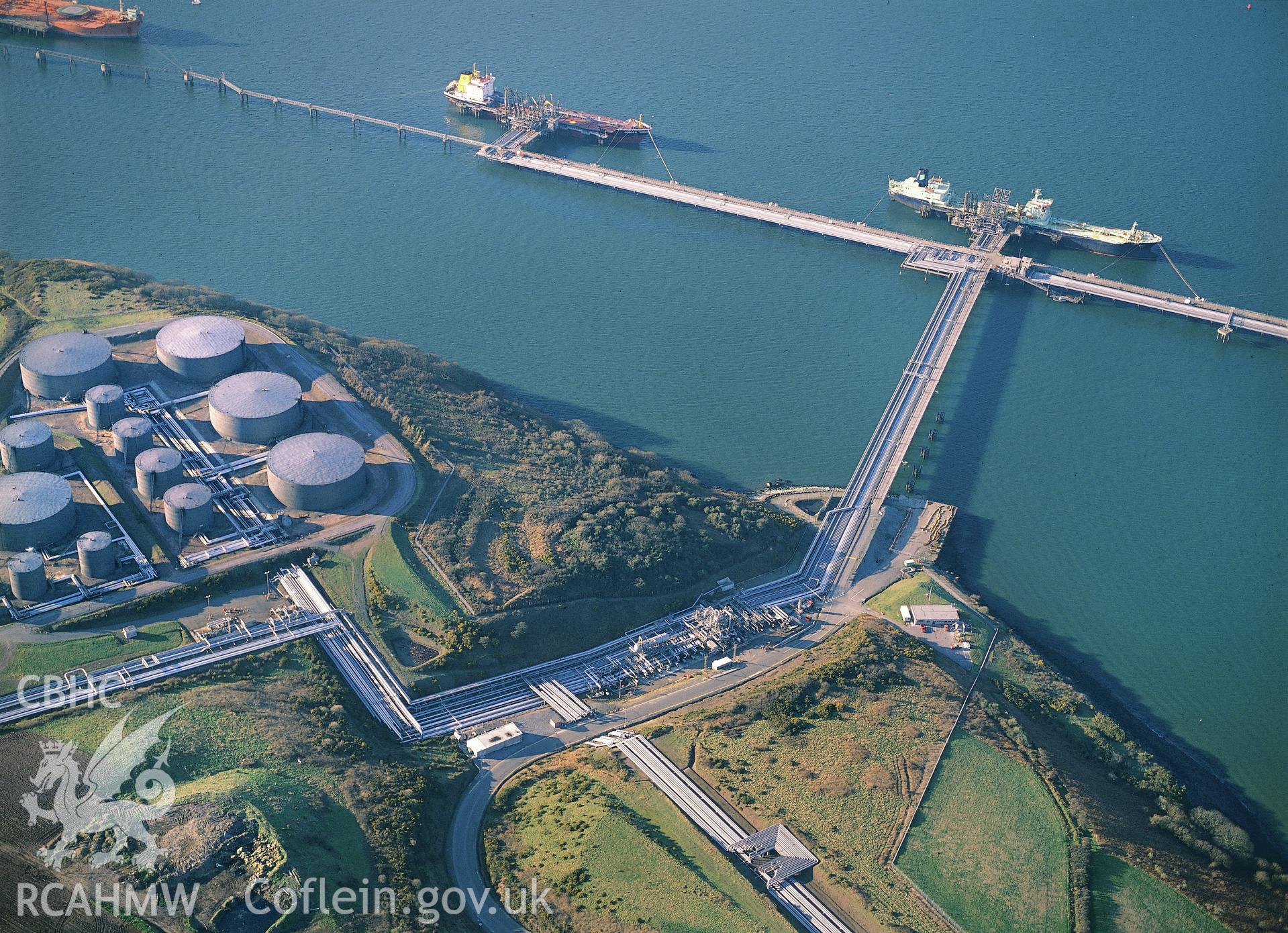 RCAHMW colour aerial photograph of West Popton Camp. Taken by C R Musson 1991