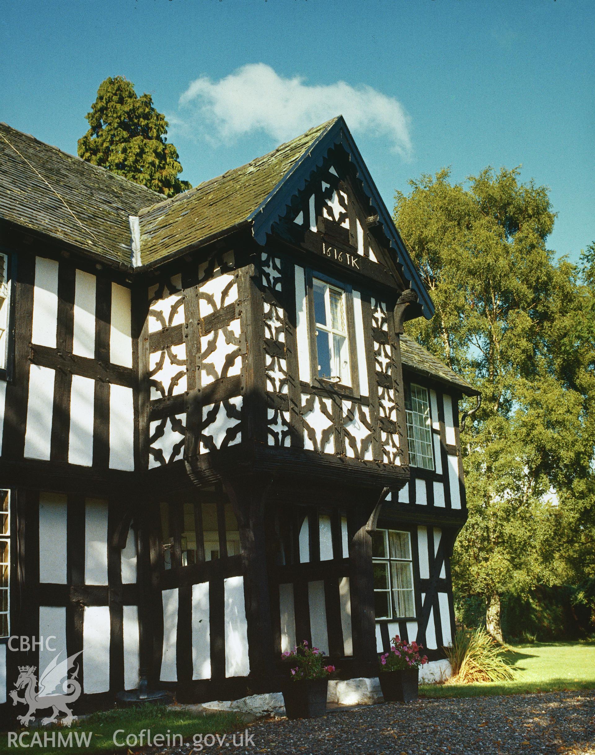 RCAHMW colour transparency of  Old Vicarage, Berriew