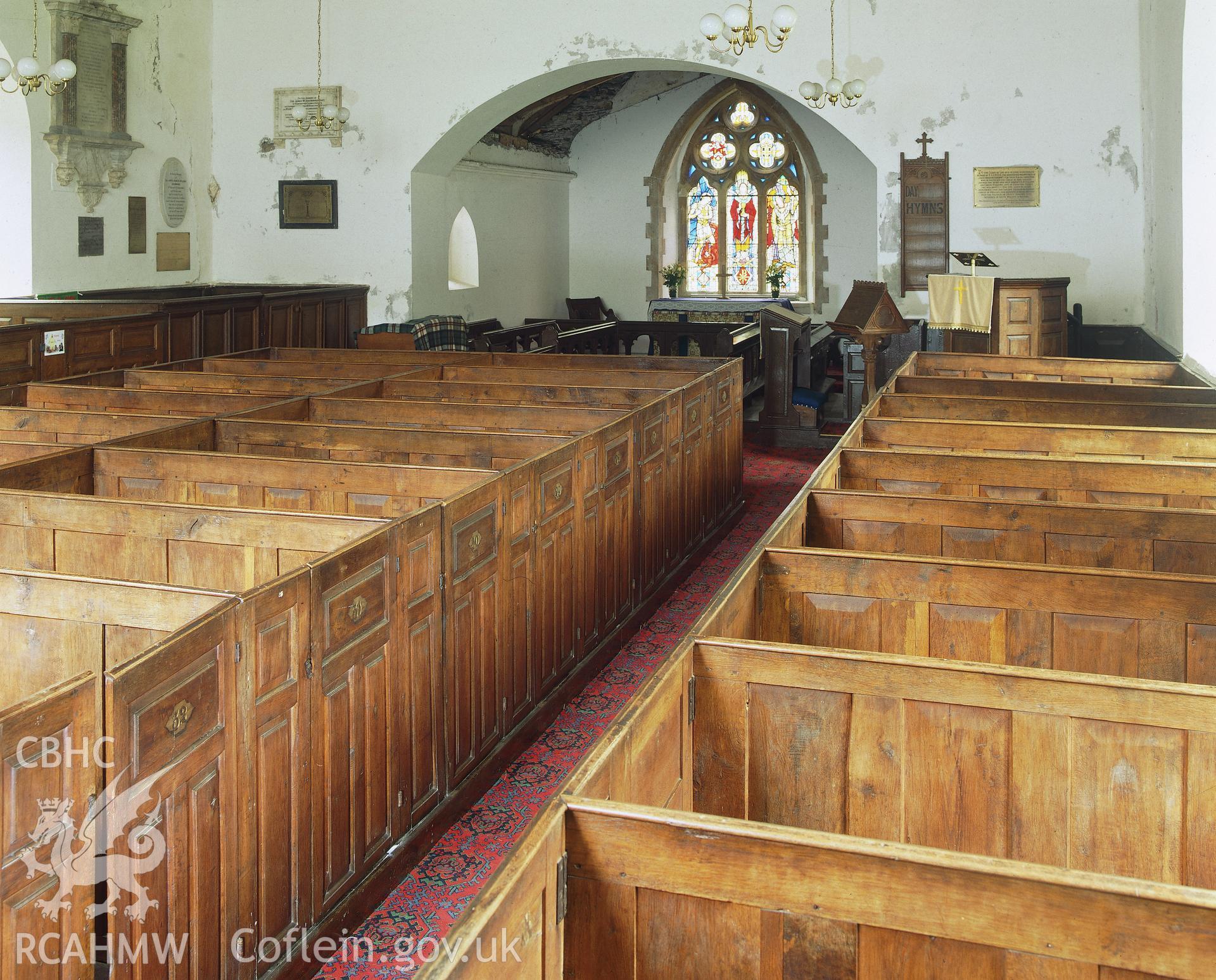 RCAHMW colour transparency showing Talley Church.