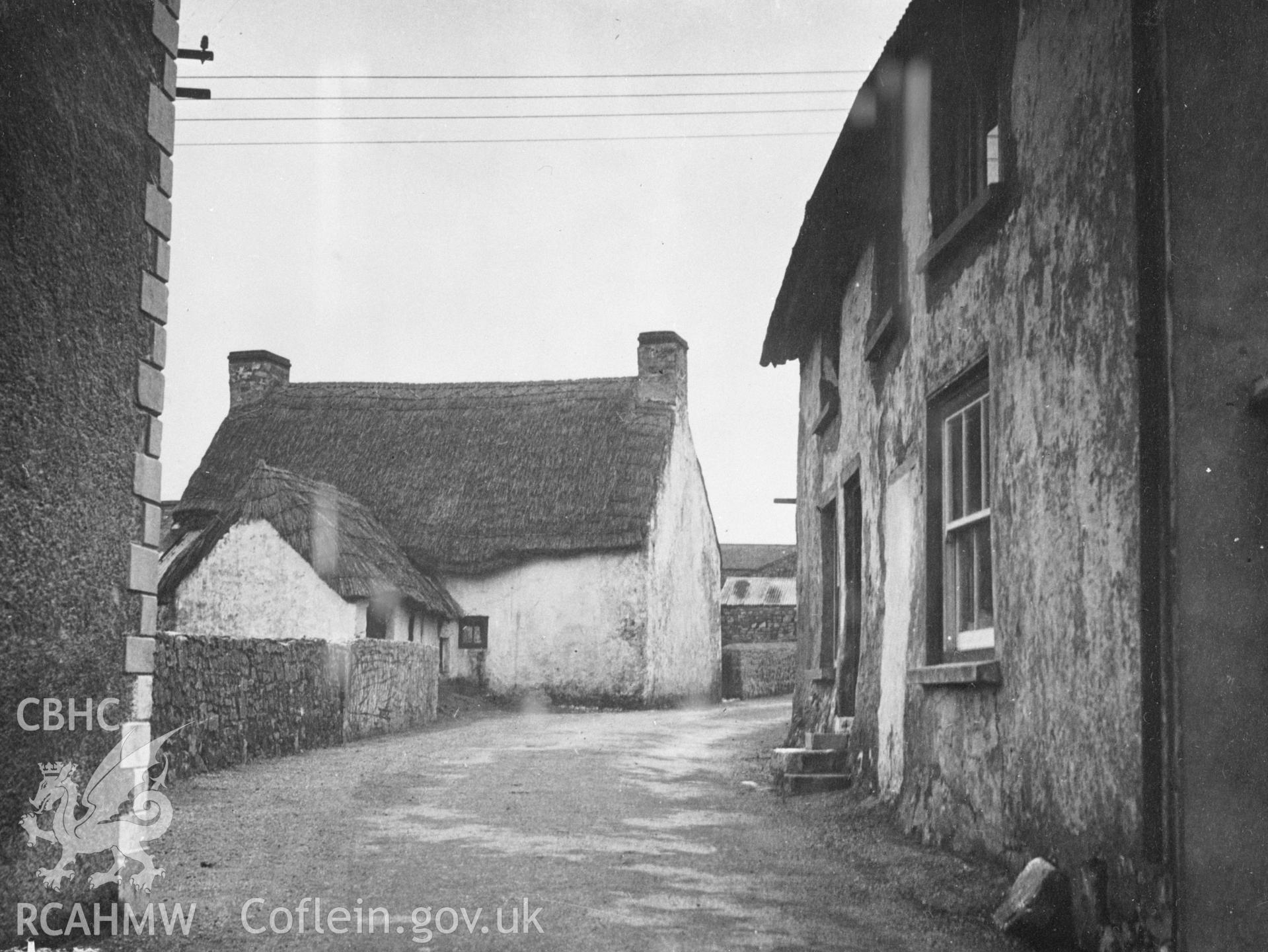 Exterior view of house at Llancarfan.