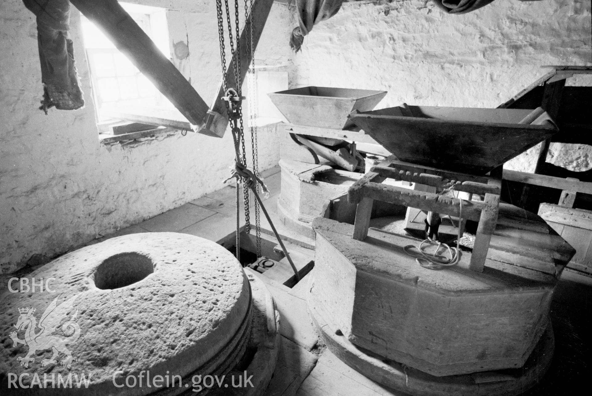 Interior view, stones and cases