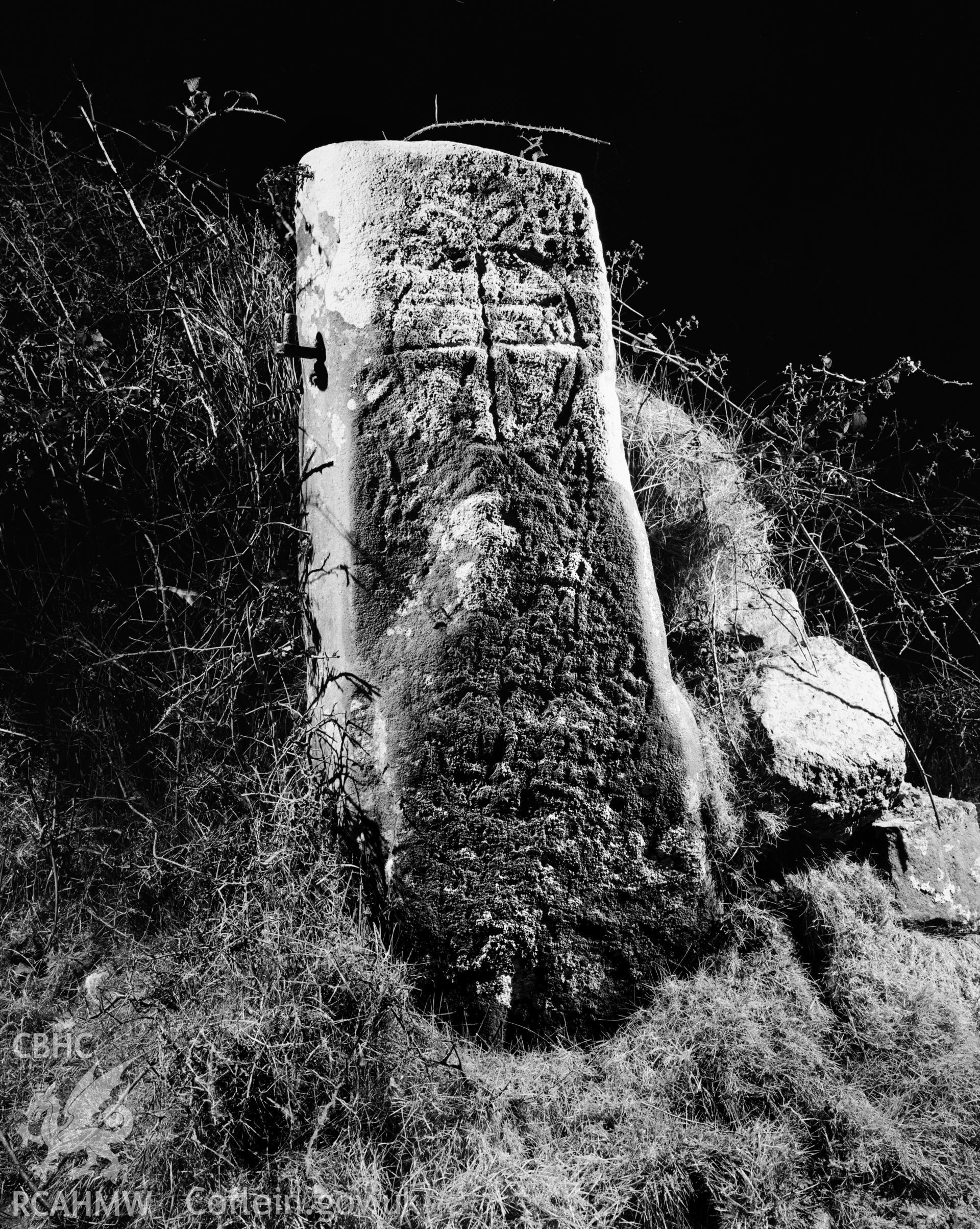 View of face of stone