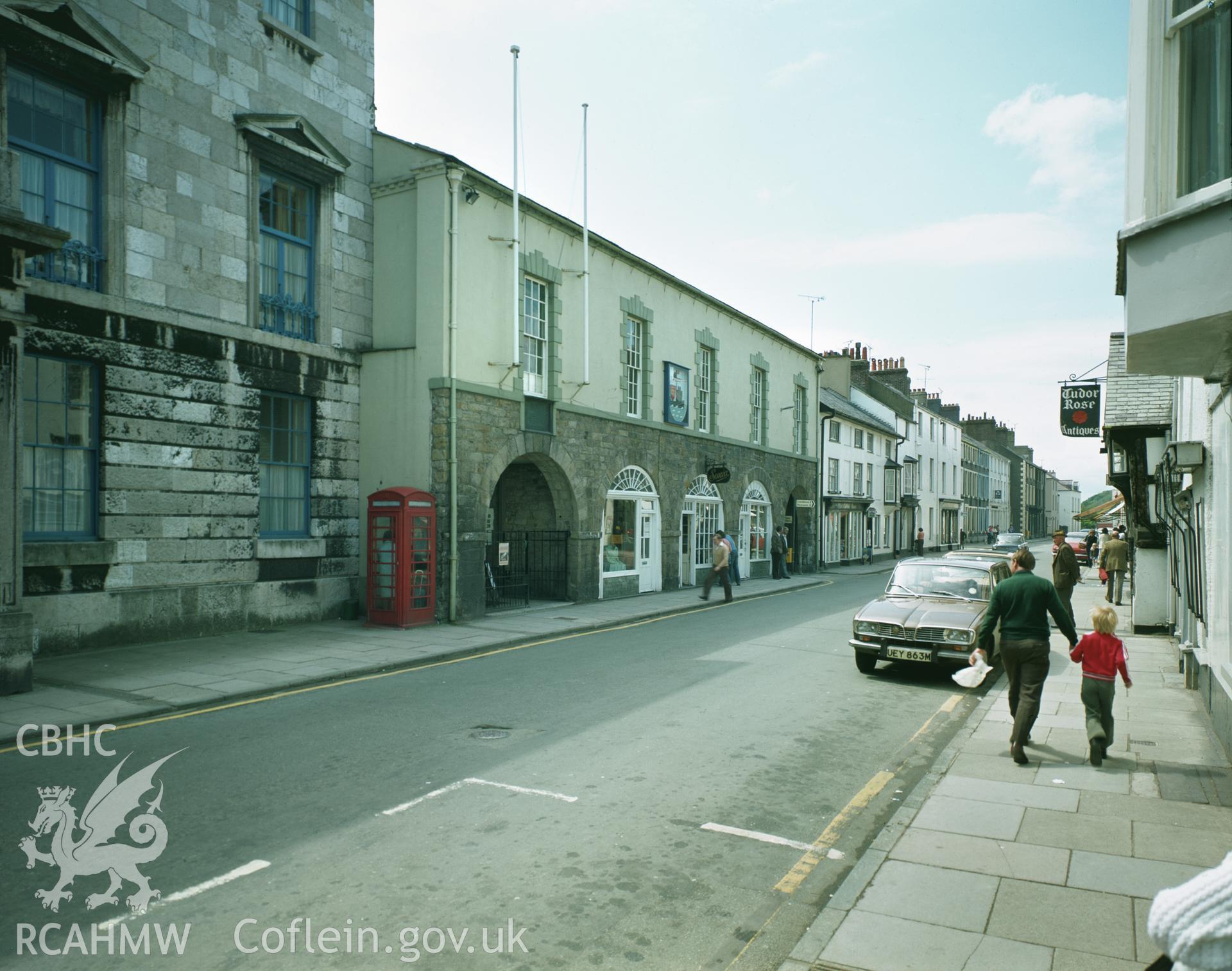 RCAHMW colour transparency showing Beaumaris Town Hall, taken by RCAHMW 1979