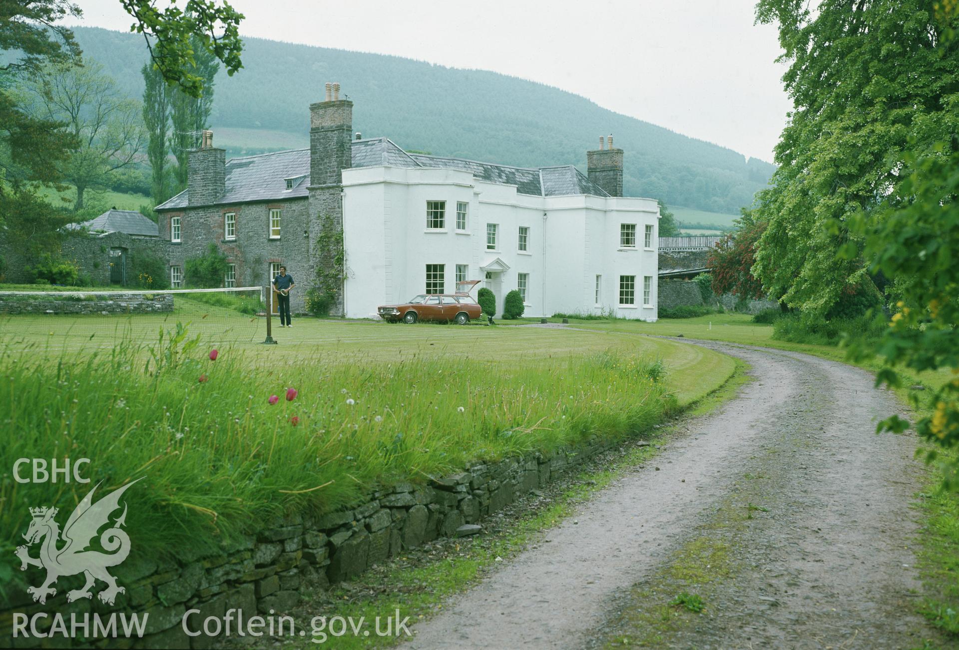 RCAHMW colour transparency showing view of Trebinshwn, taken by I.N. Wright, 1979.