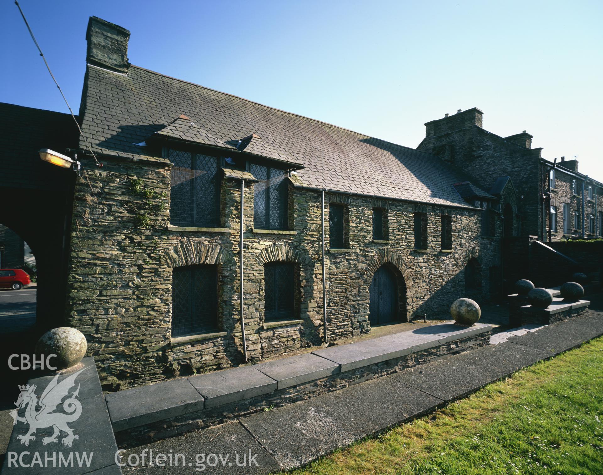 RCAHMW colour transparency showing rear view of Parliament House, Machynlleth, taken by I.N. Wright, 2004