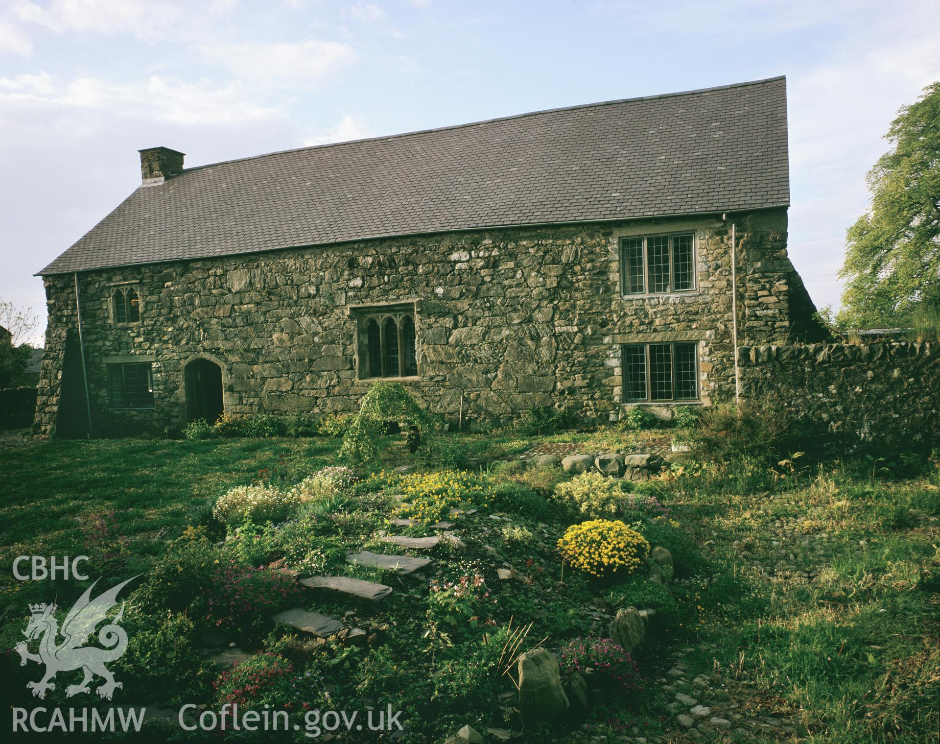 RCAHMW colour transparency showing Cochwillan, Llanllechid taken by I.N. Wright, 1979