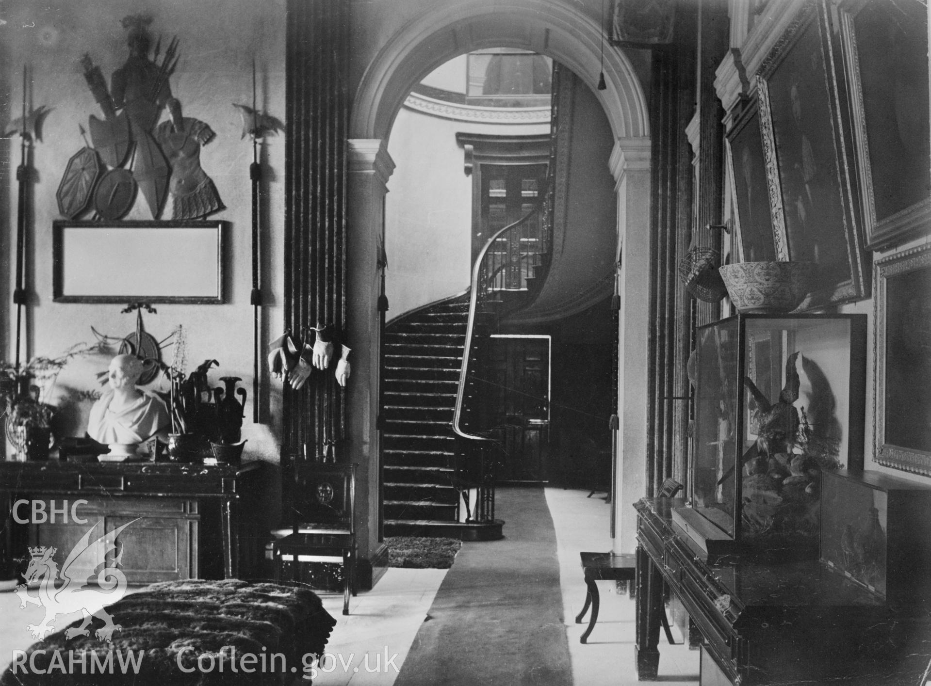 Interior view showing the staircase and entrance hall, NA/GEN/95/018e.