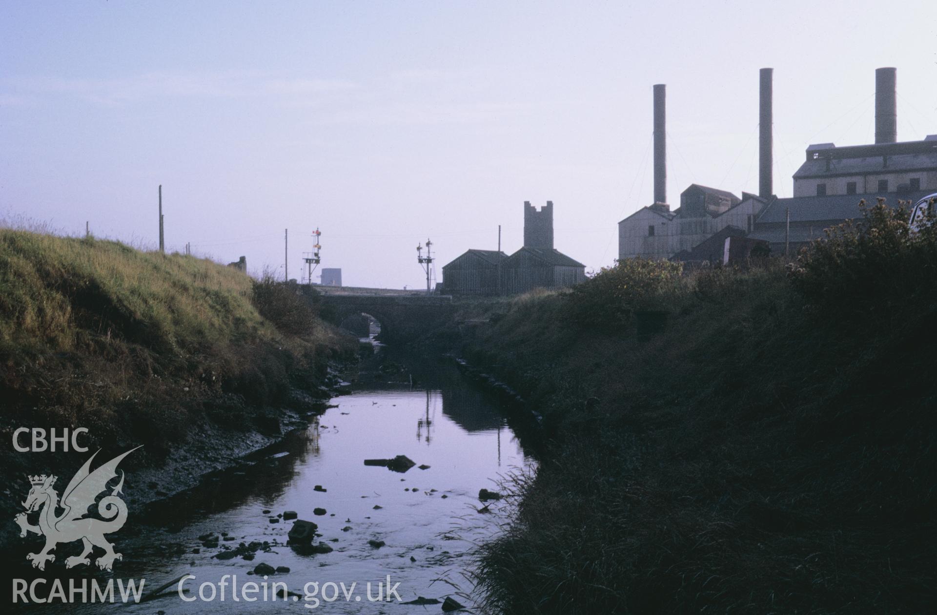 35mm Slide of Lleidi, New Cut (looking south), Llanelli, Carmarthenshire, by Dylan Roberts.