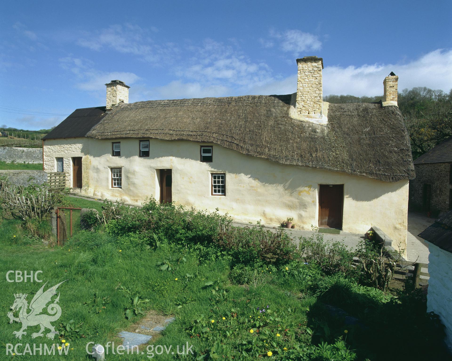 Colour transparency showing Aberdeunant, Llansadwrn, produced by Iain Wright, June 2004.