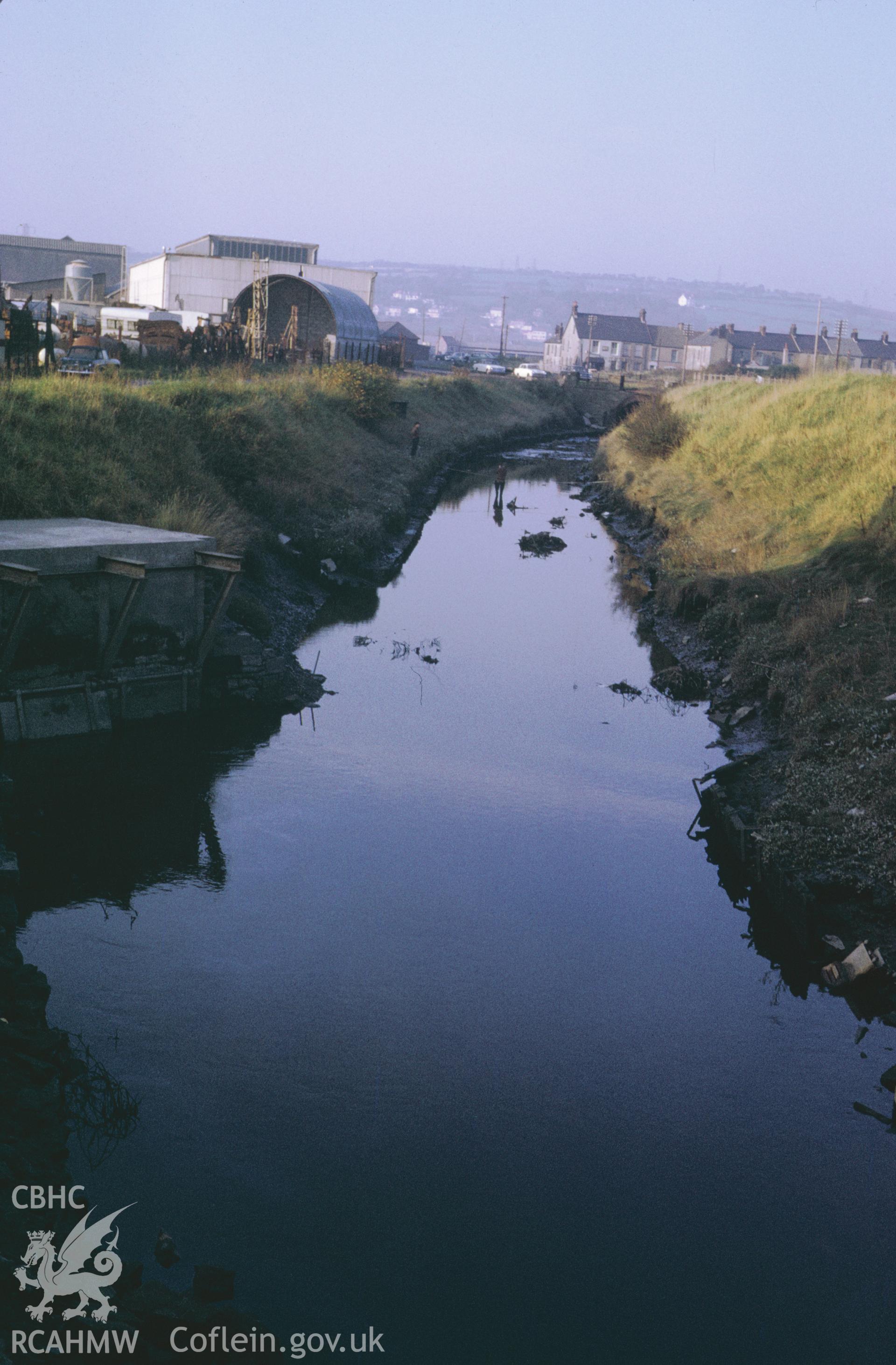 35mm Slide of Lliedi, New Cut (looking North), Llanelli, Carmarthenshire, by Dylan Roberts.