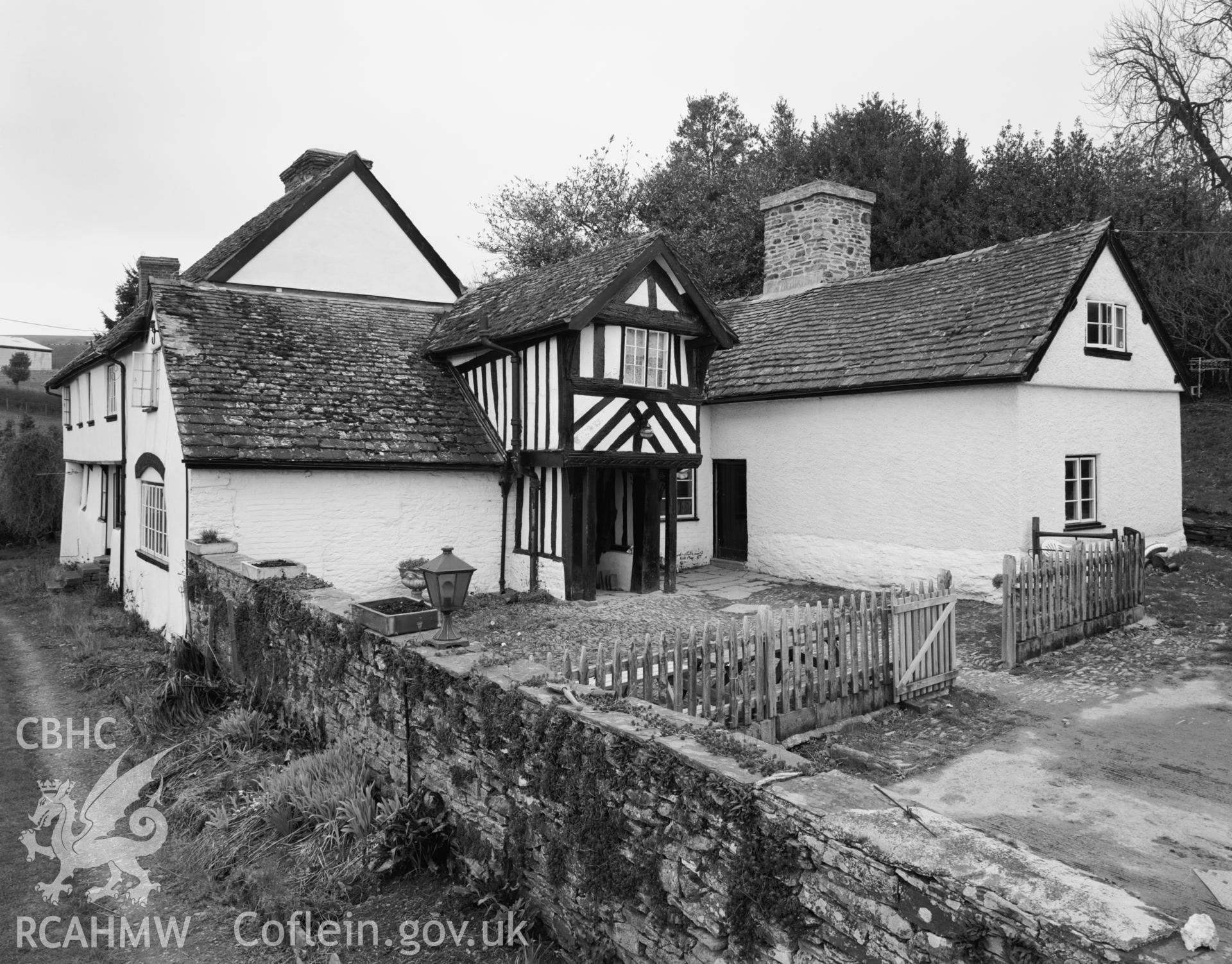 Farmhouse, exterior view from east