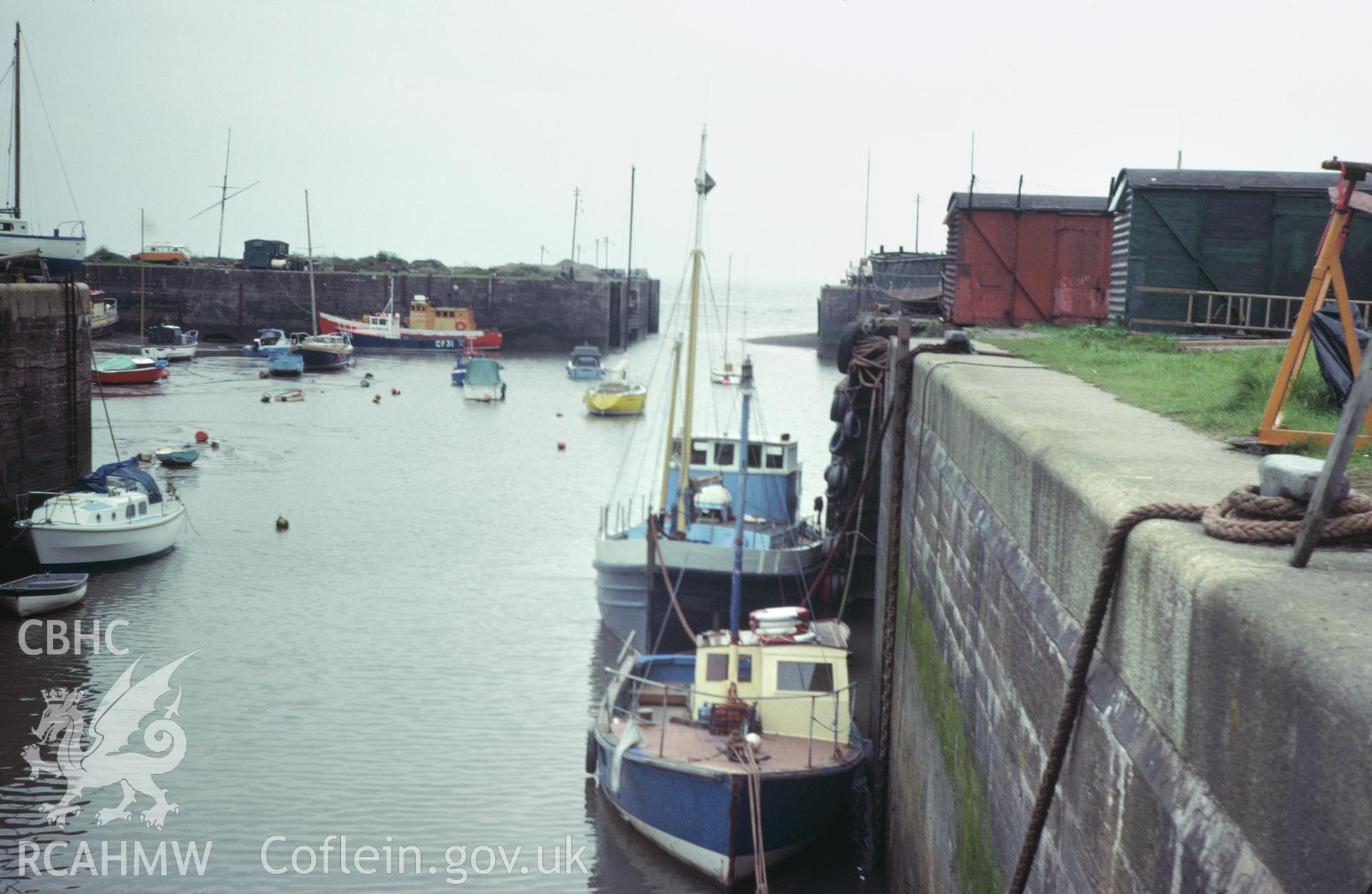 35mm colour slide showing Penarth Docks, Glamorgan by Dylan Roberts.