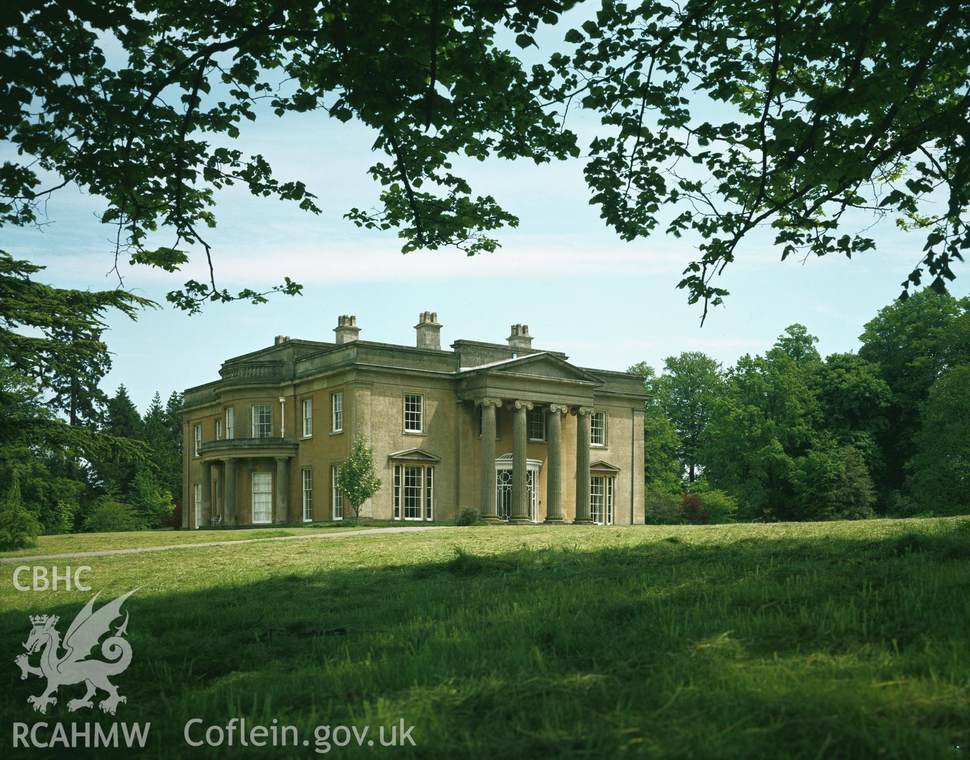 RCAHMW colour transparency showing Clytha Park, taken by RCAHMW, 1979