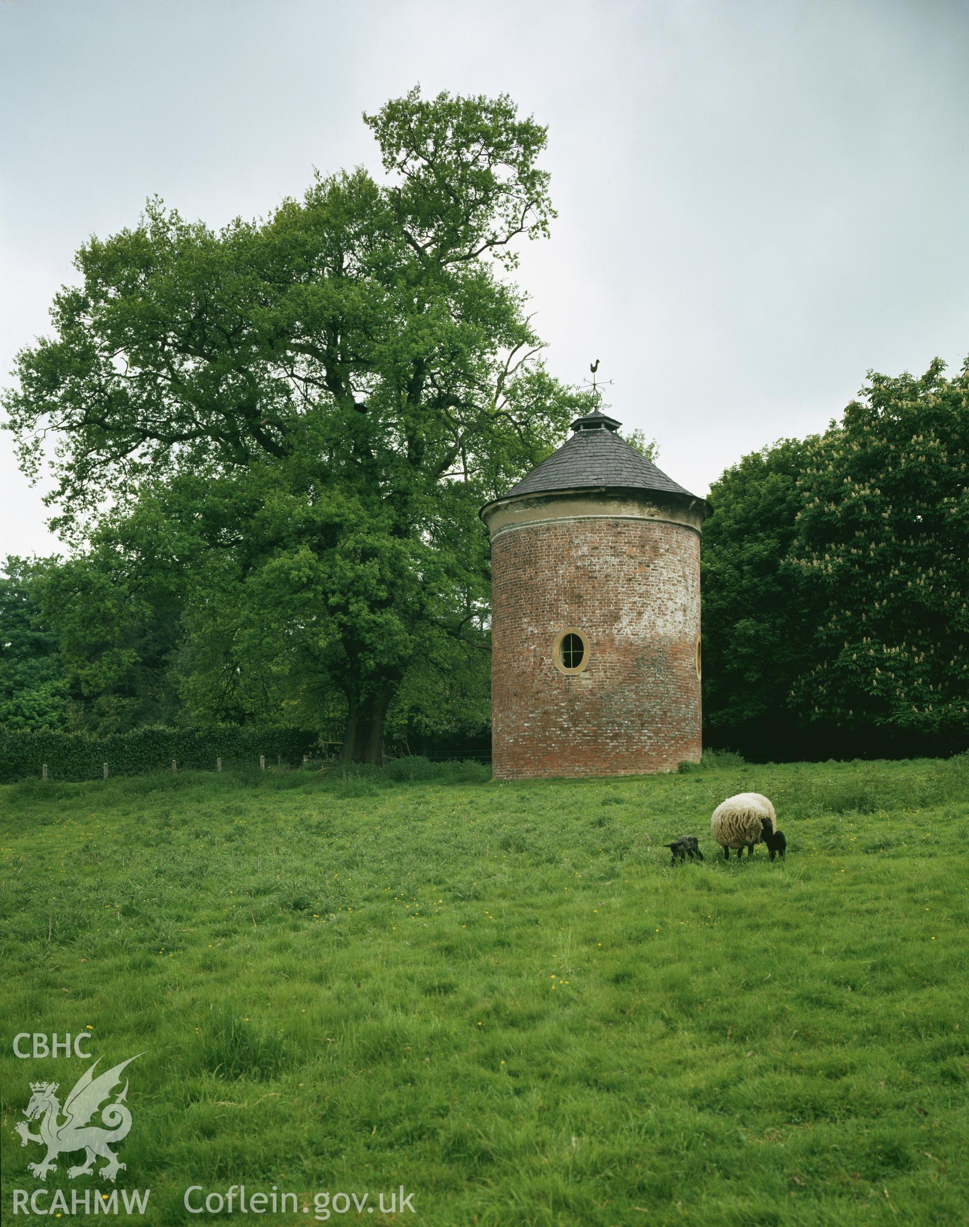 RCAHMW colour transparency showing the dovecot at Pentre Bychan taken by I.N. Wright, 1979