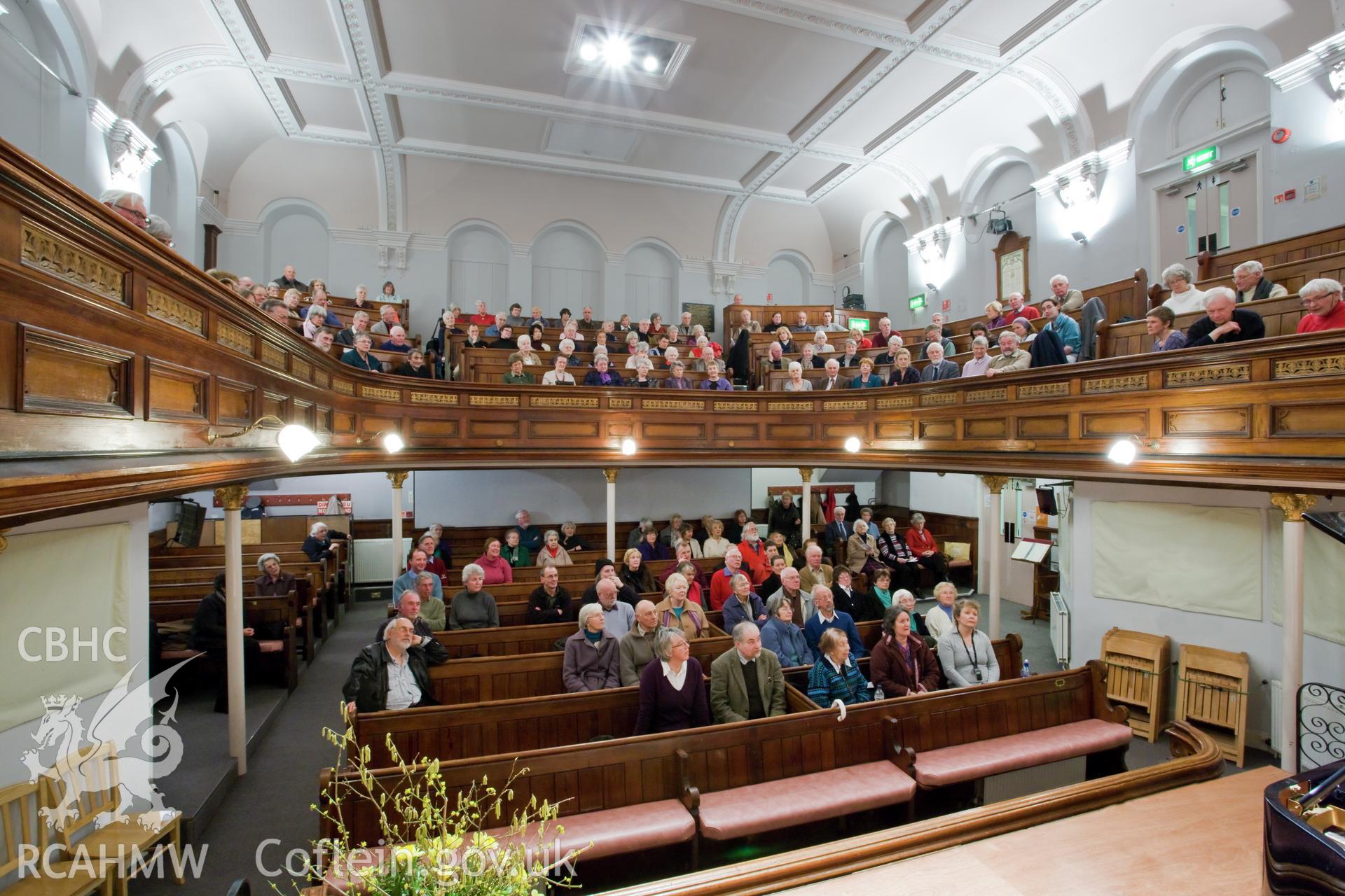 Interior view, meeting of the Tabernacle Music Club.