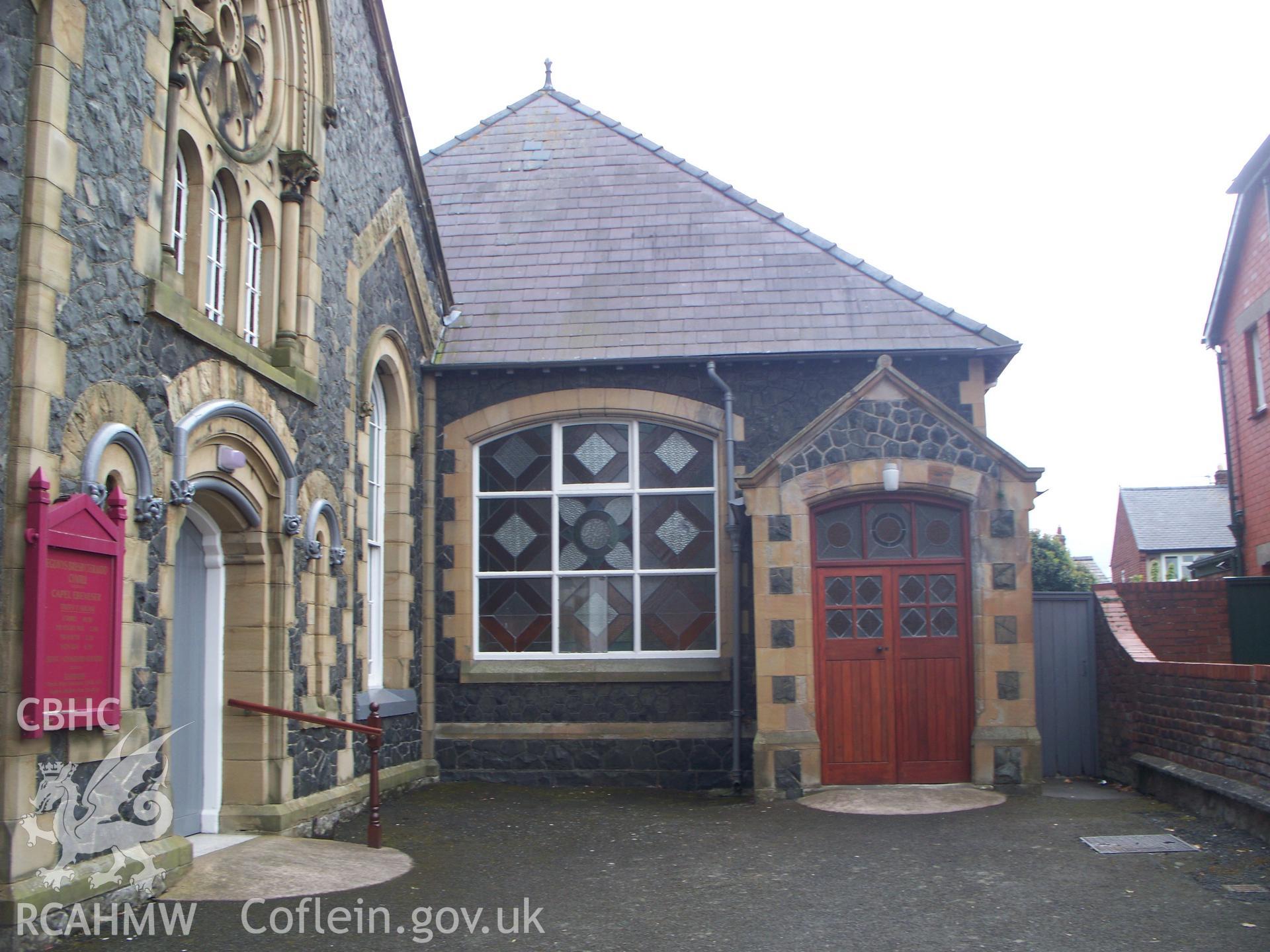 Facade of chapel and Sunday School.