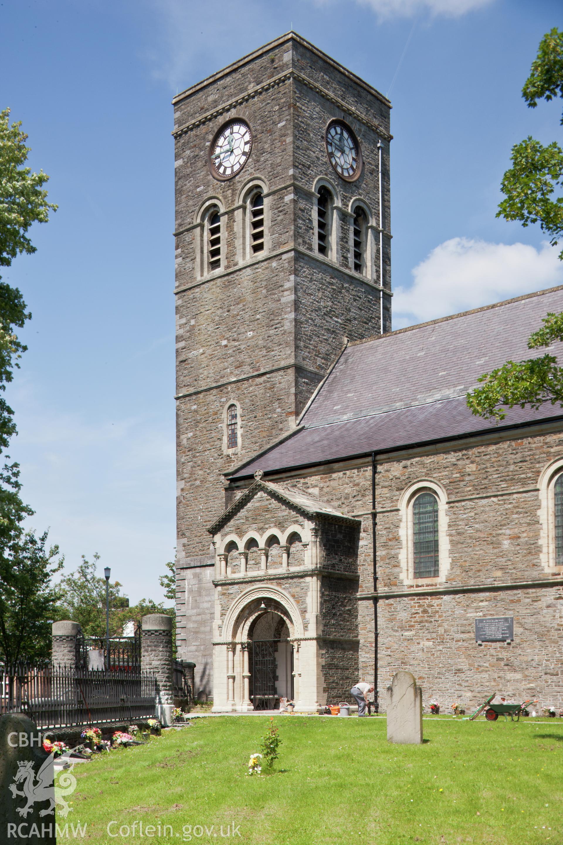 Bell tower viewed from the southeast.